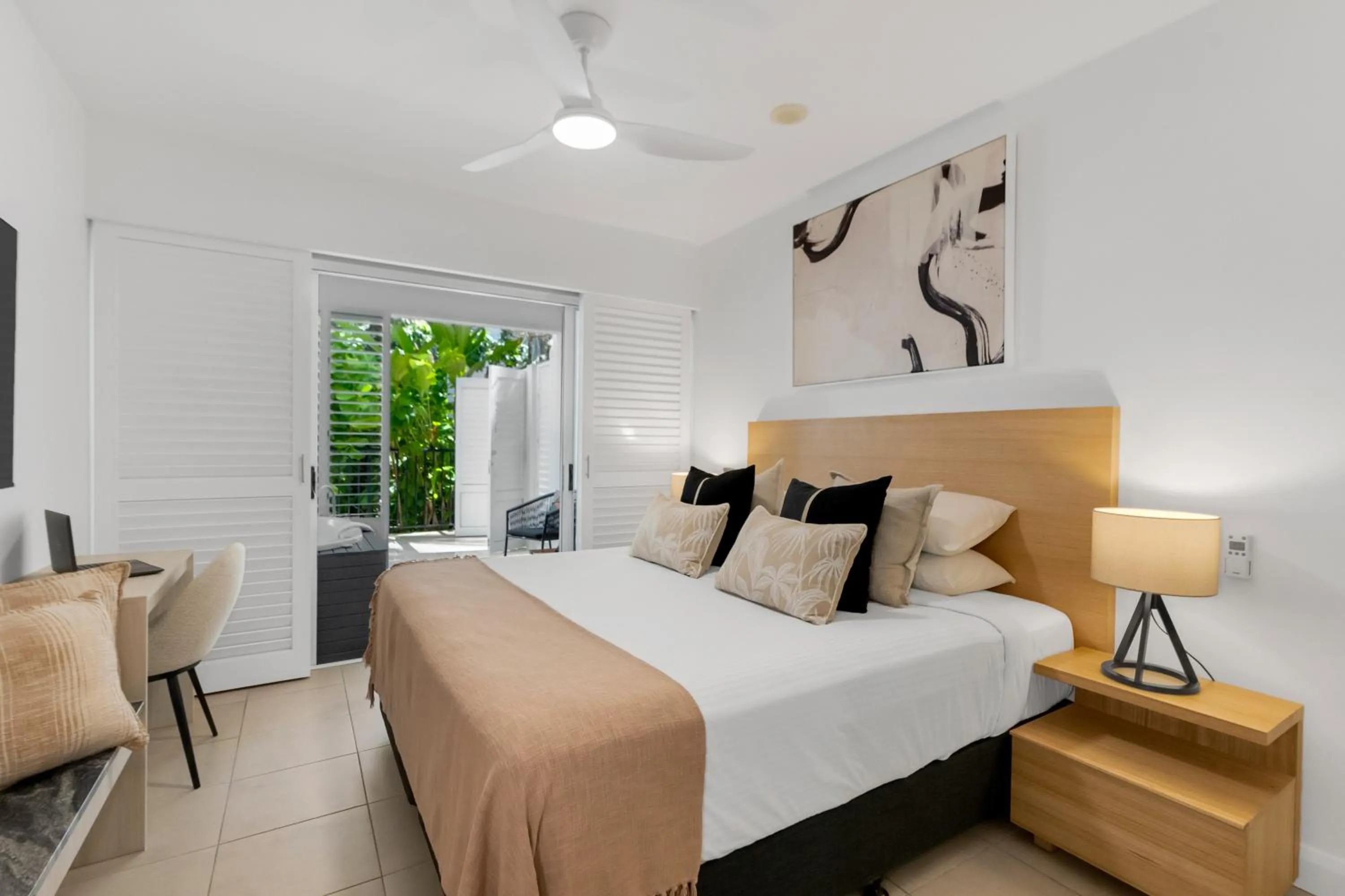 Bedroom, Bed in Elysium Private Apartments at Beach Club & Spa