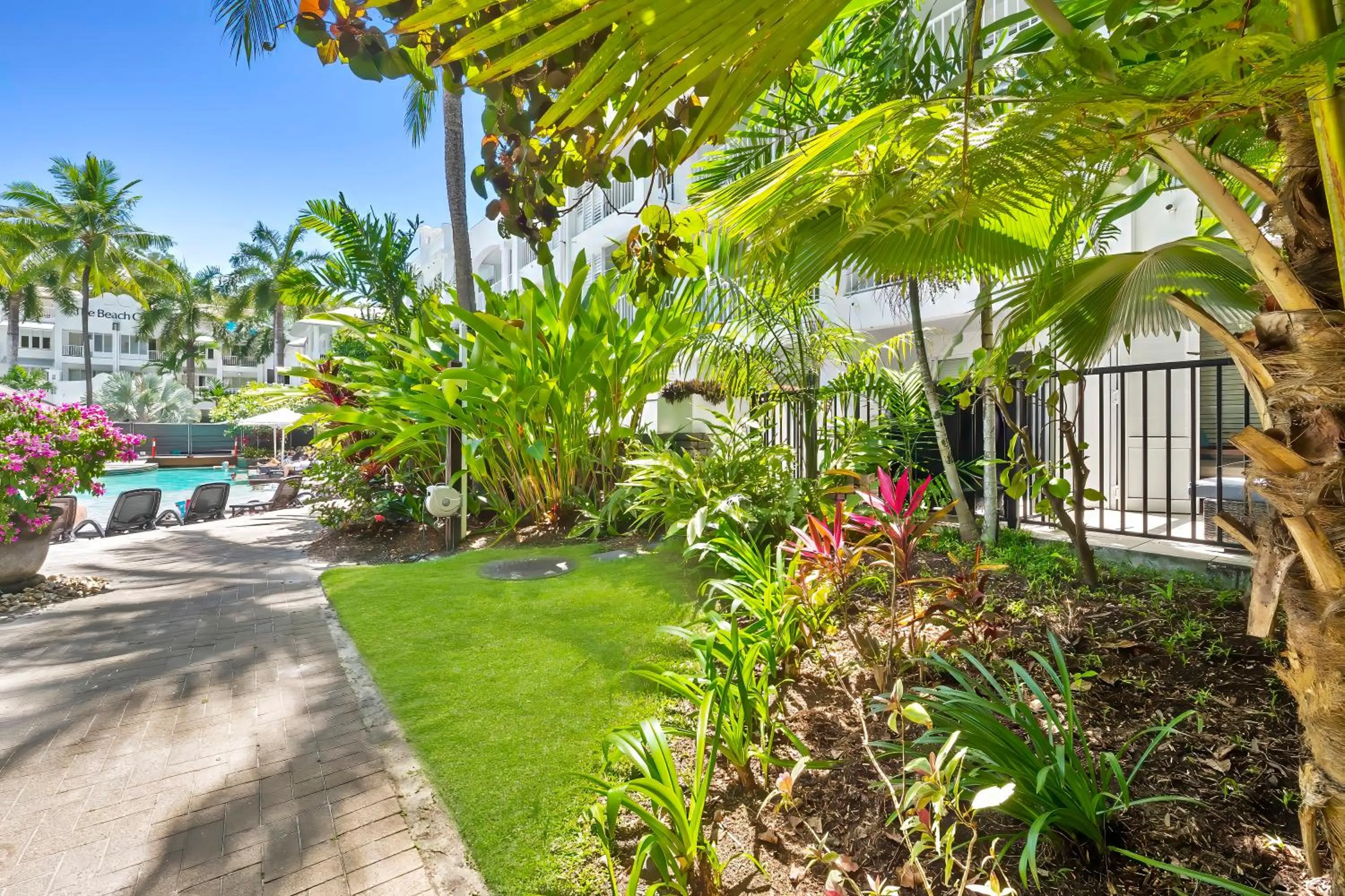 Pool view in Elysium Private Apartments at Beach Club & Spa