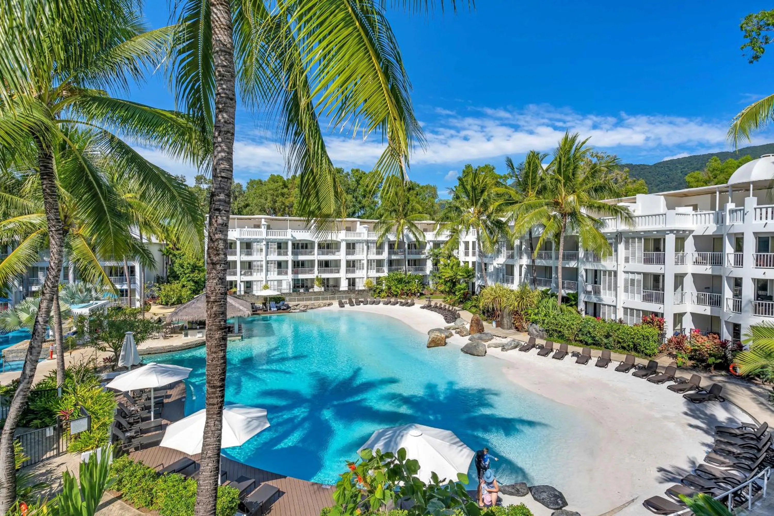 Pool view in Elysium Private Apartments at Beach Club & Spa