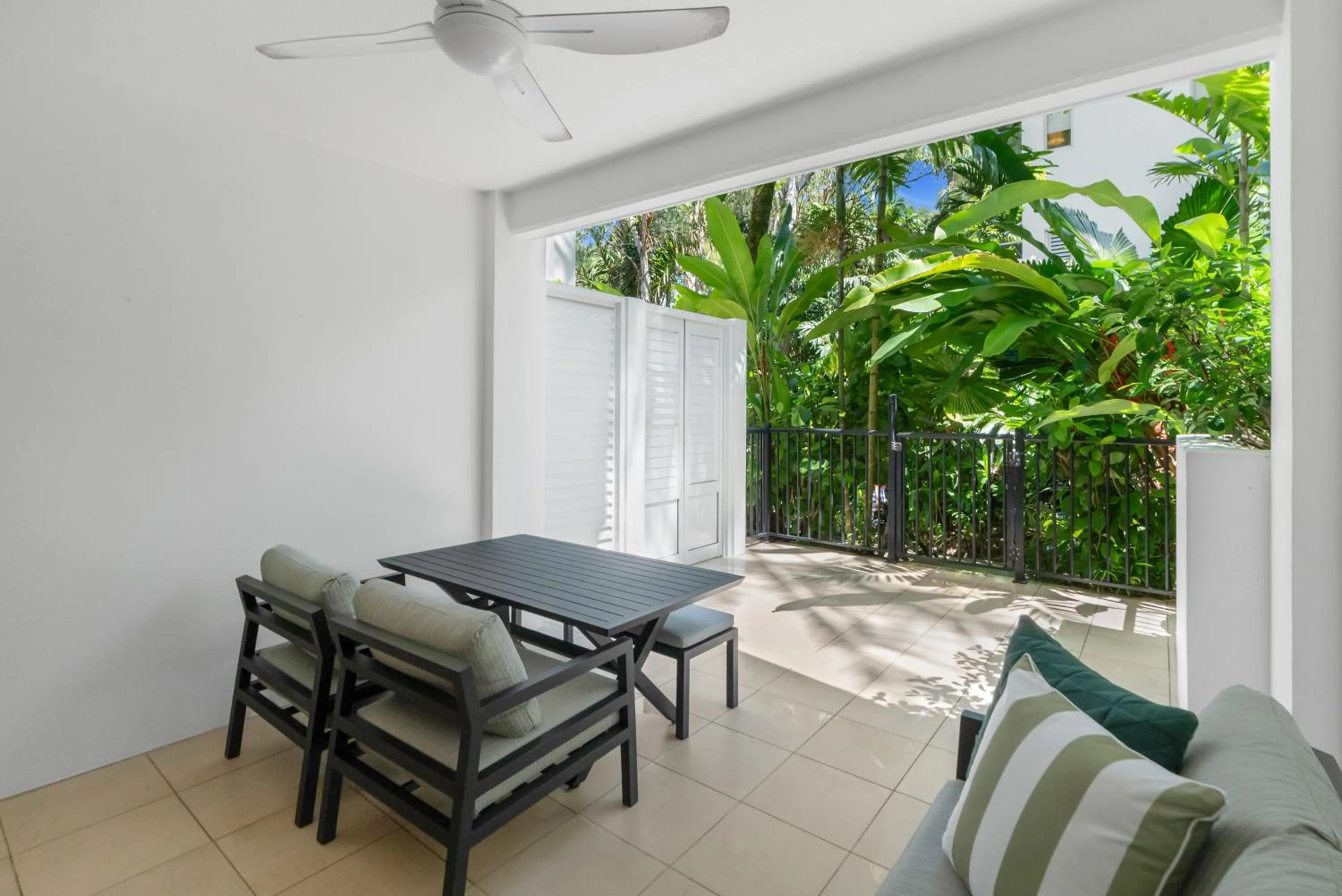 Patio in Elysium Private Apartments at Beach Club & Spa