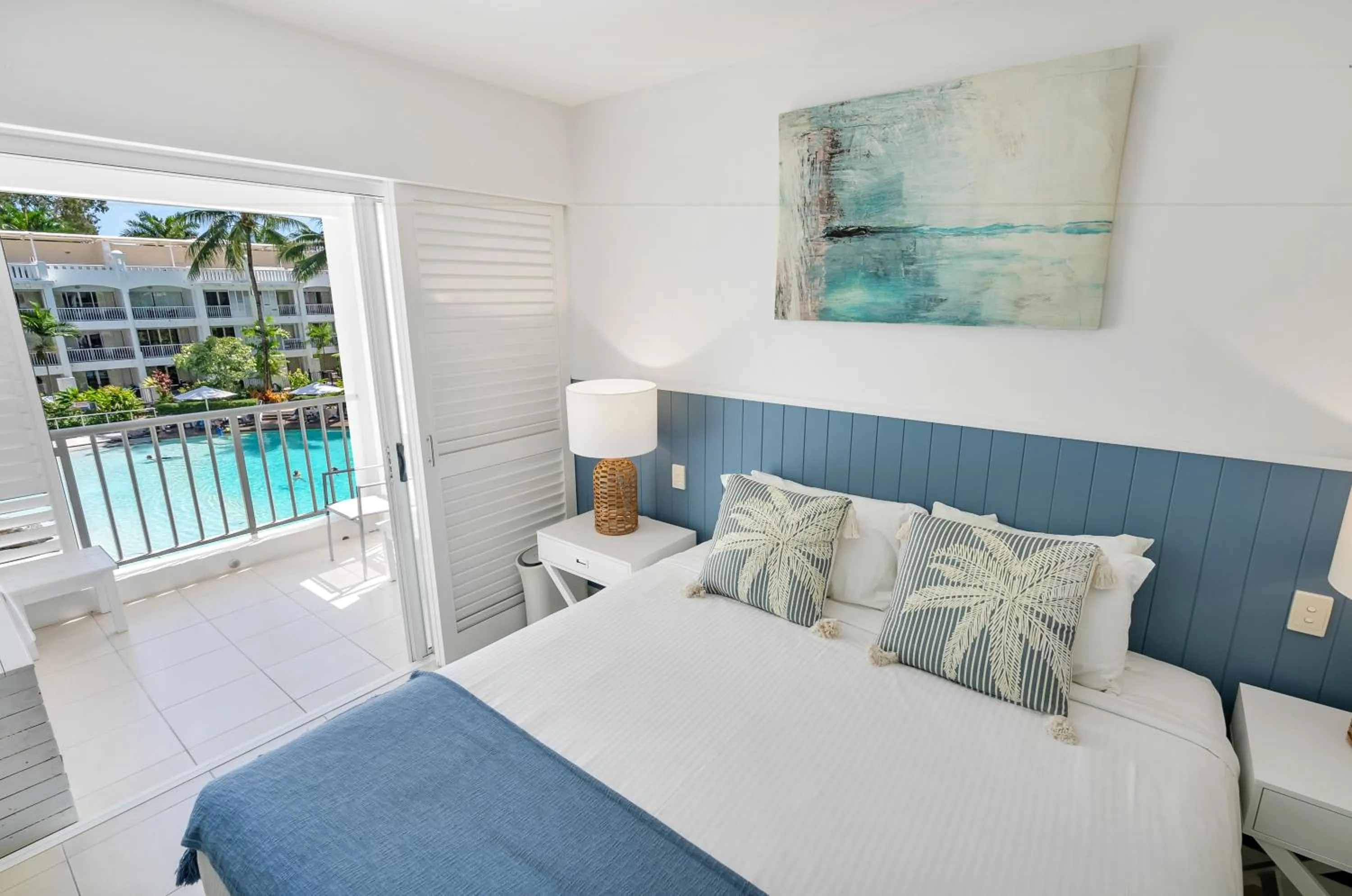 Bed in Elysium Private Apartments at Beach Club & Spa