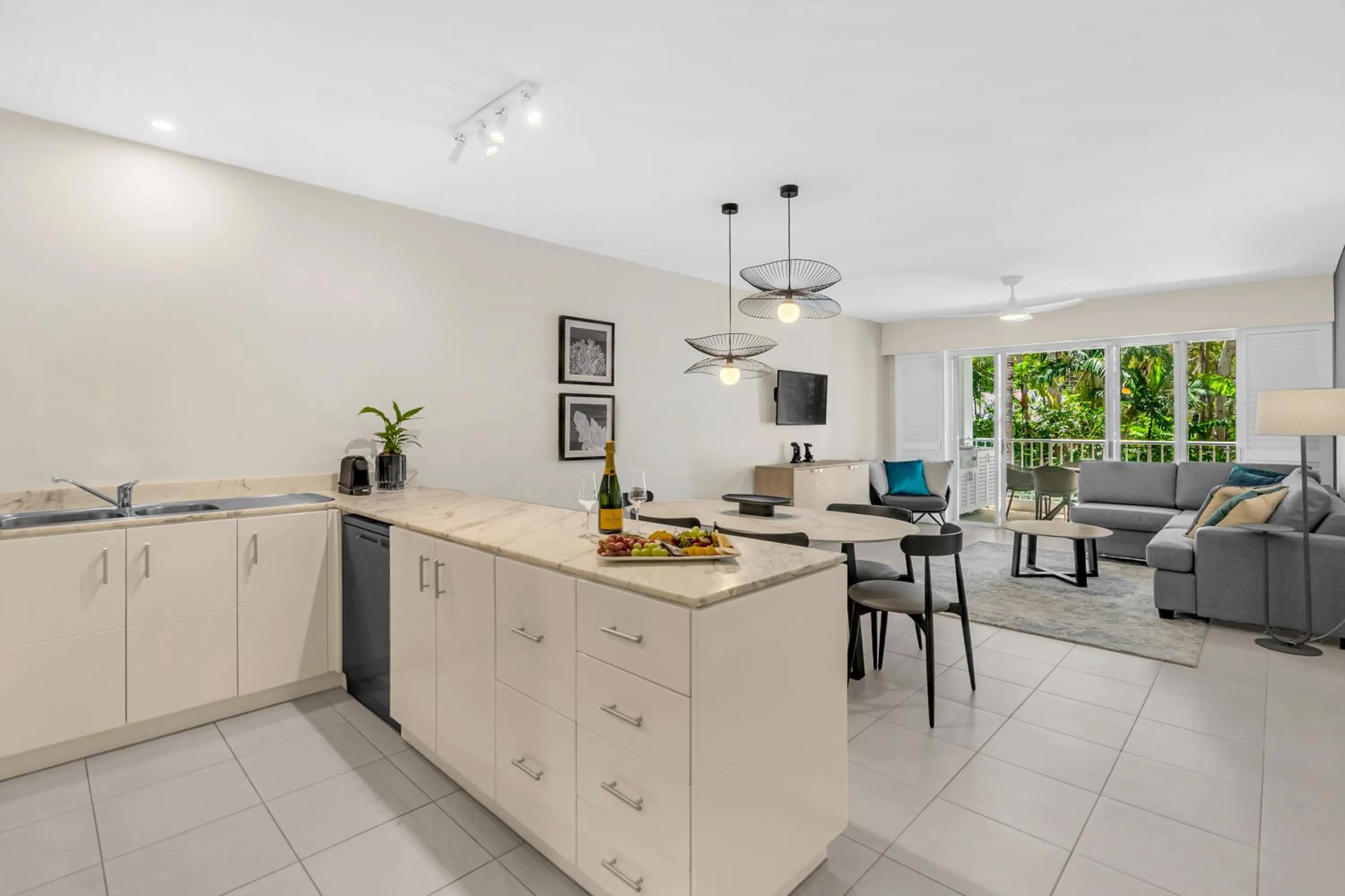 Kitchen or kitchenette in Elysium Private Apartments at Beach Club & Spa