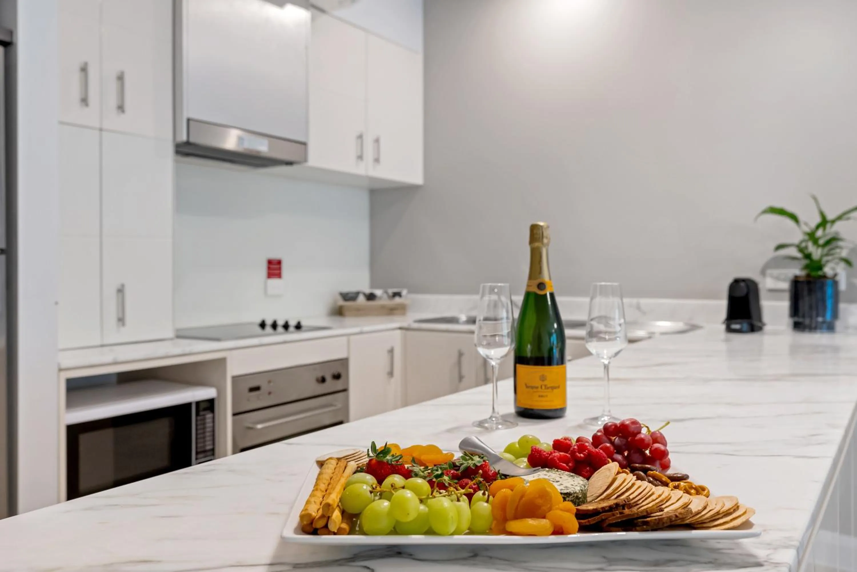 Kitchen or kitchenette in Elysium Private Apartments at Beach Club & Spa