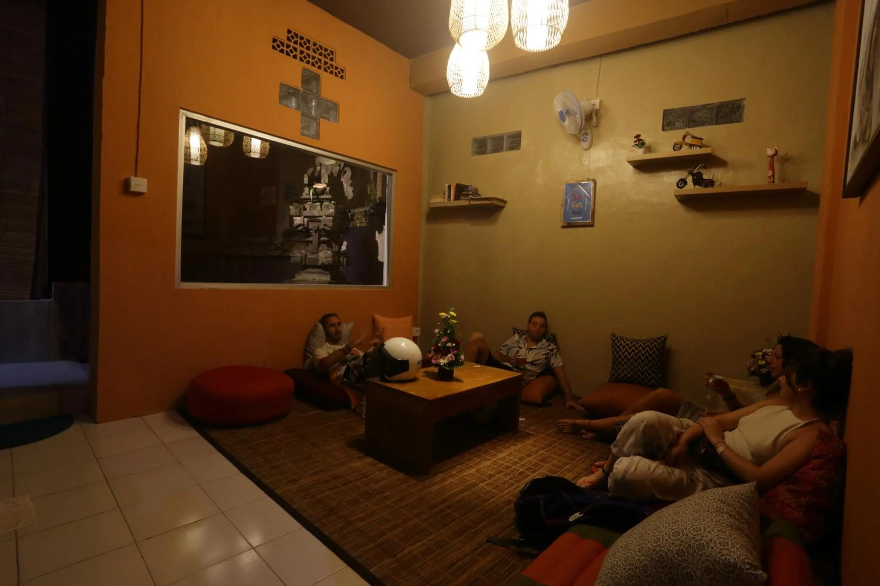 Seating area in Aru House Ubud