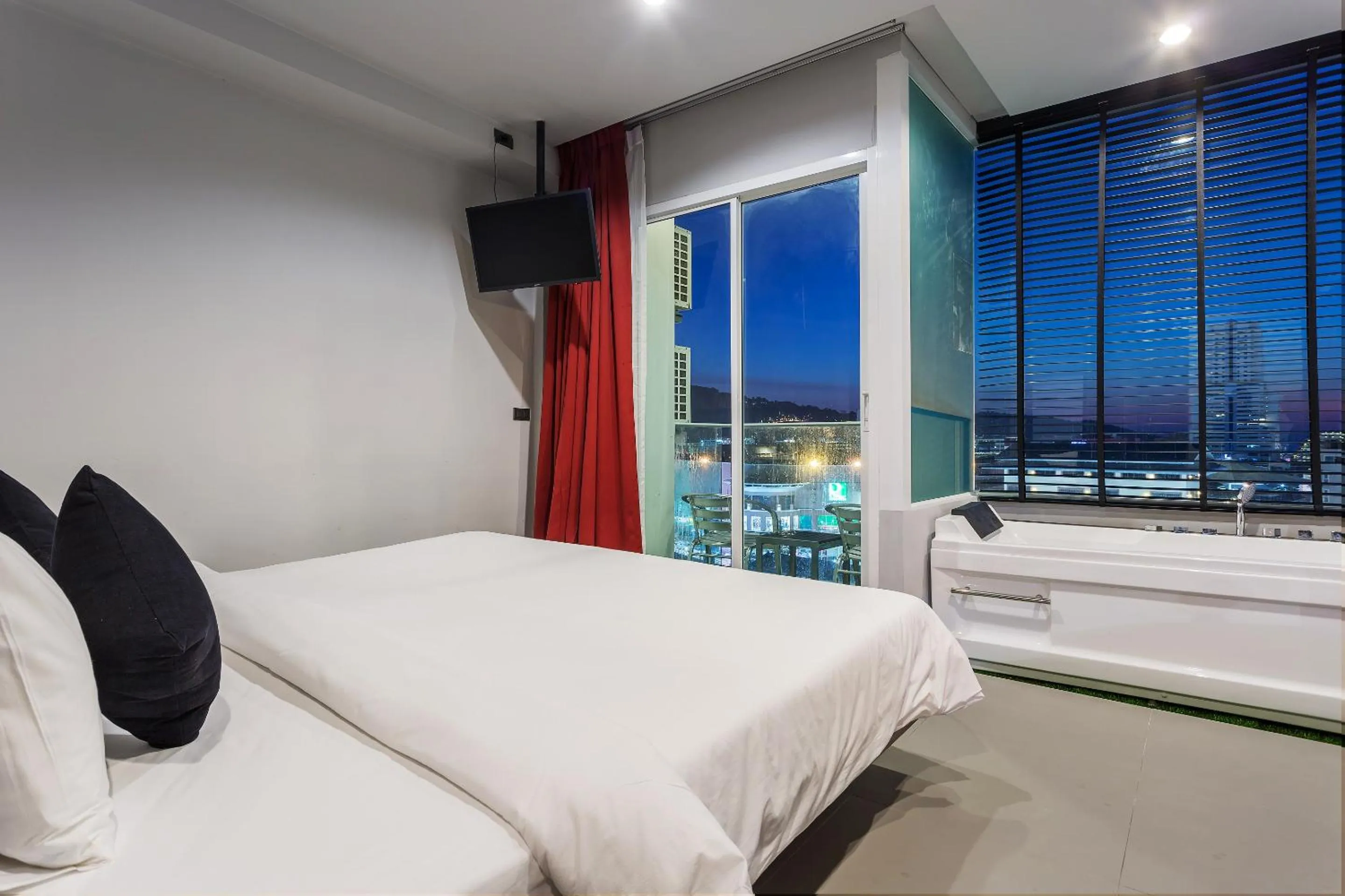 City view, Bed in At Patong Hotel - SHA Certified
