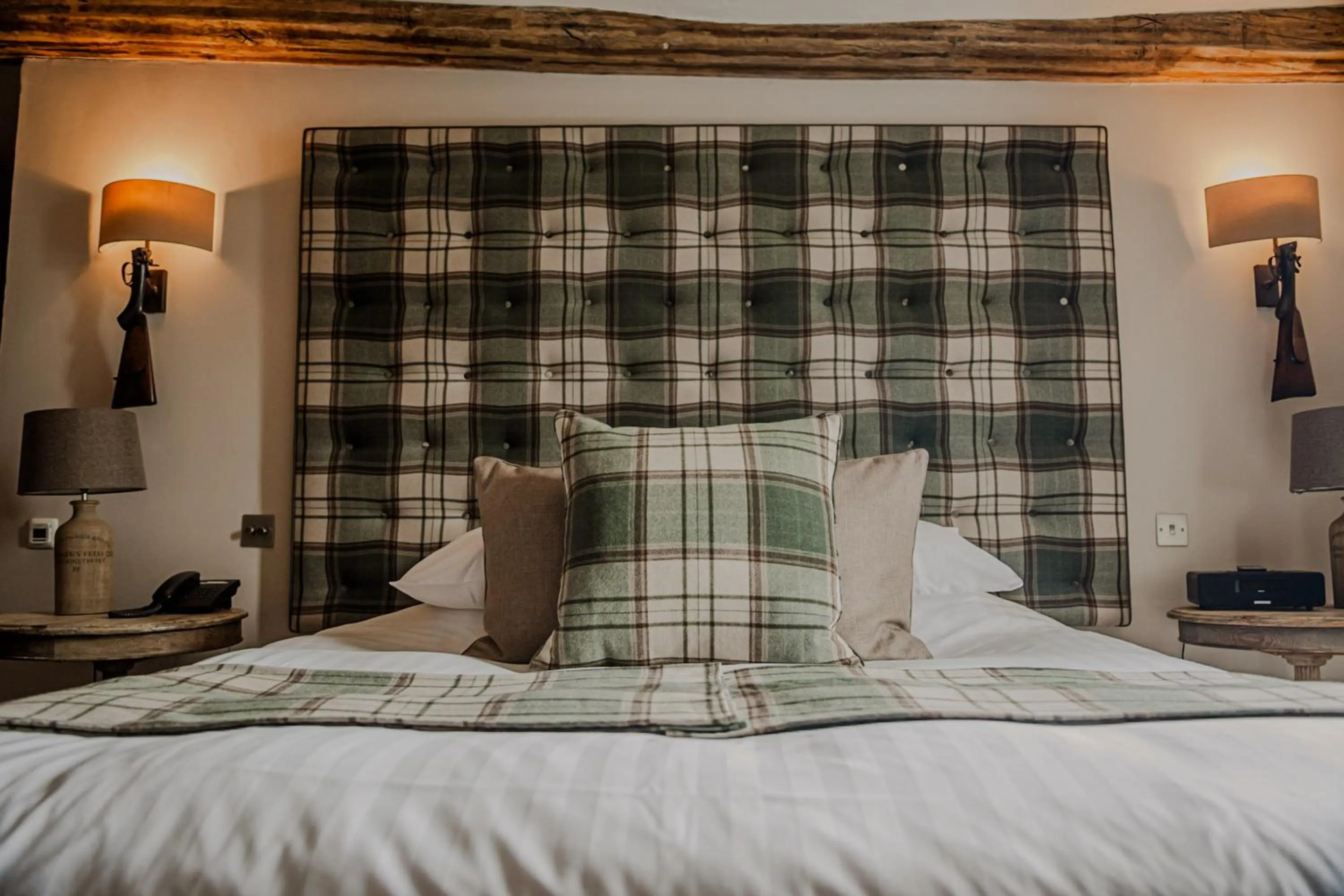 Bed in The White Hart Hotel