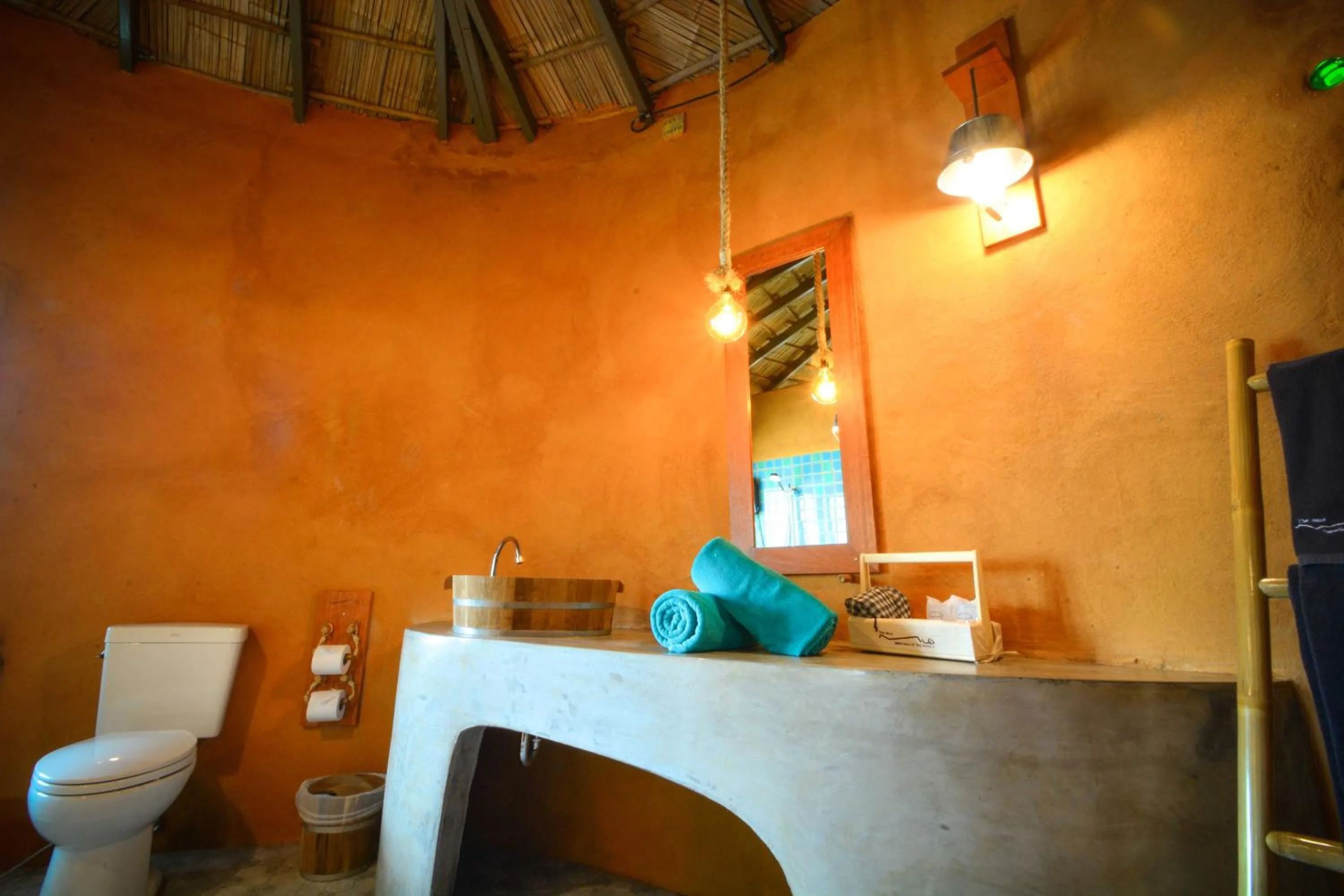 Bathroom in The Mud - Eco Hotel