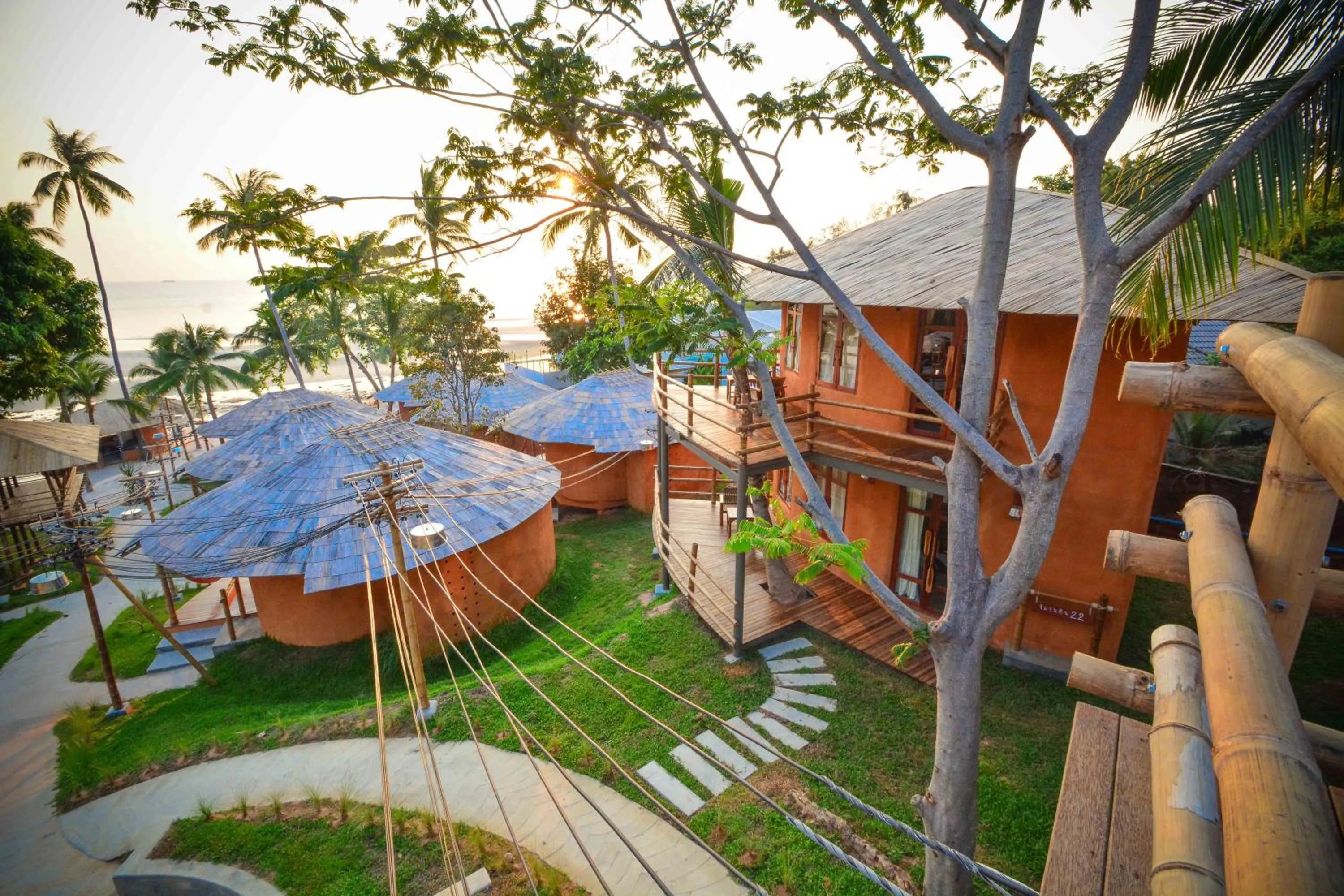 Garden view in The Mud - Eco Hotel