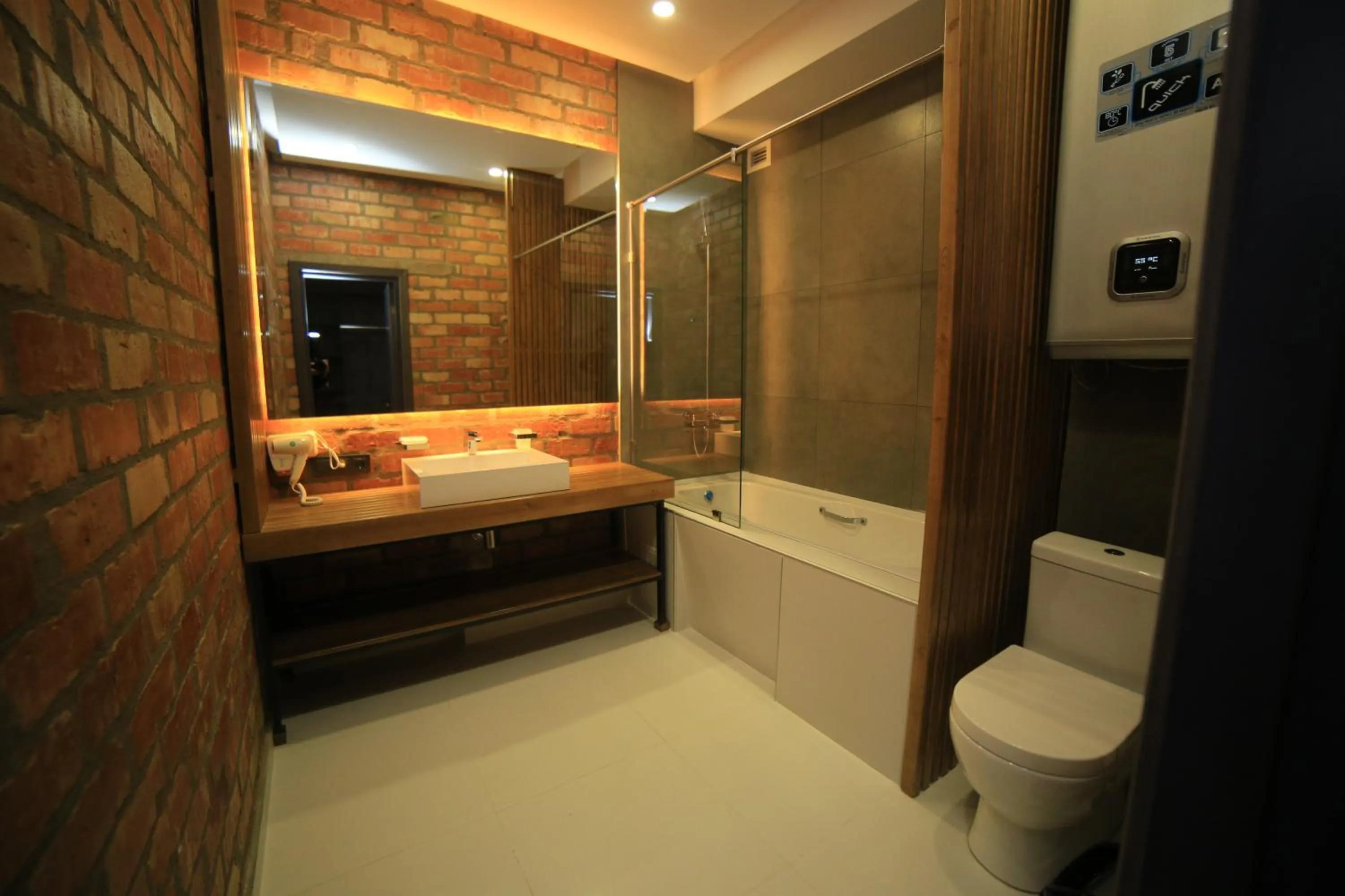 Bathroom in Bugu Hotel Bishkek