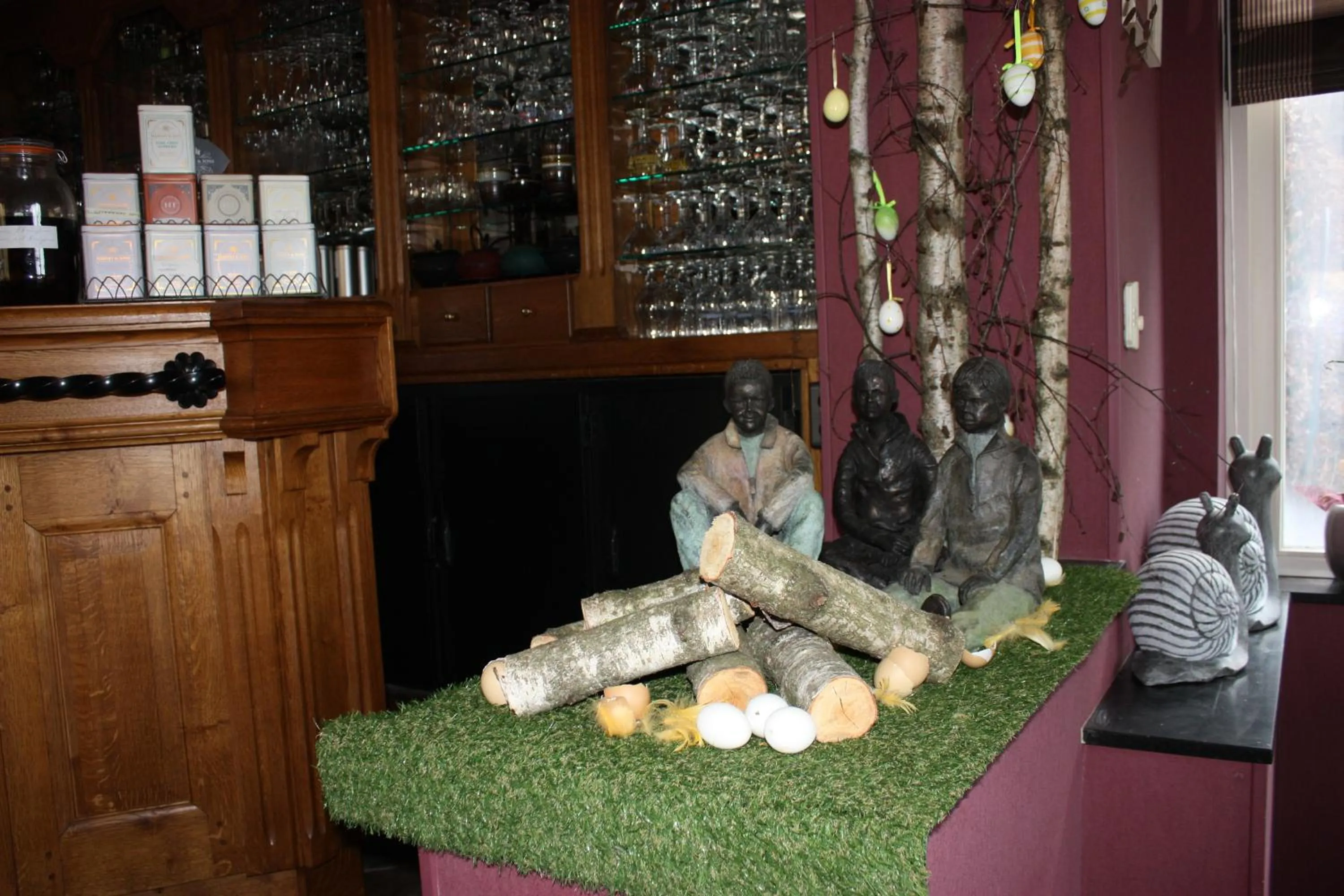 Decorative detail in Hotel La Ferronniere