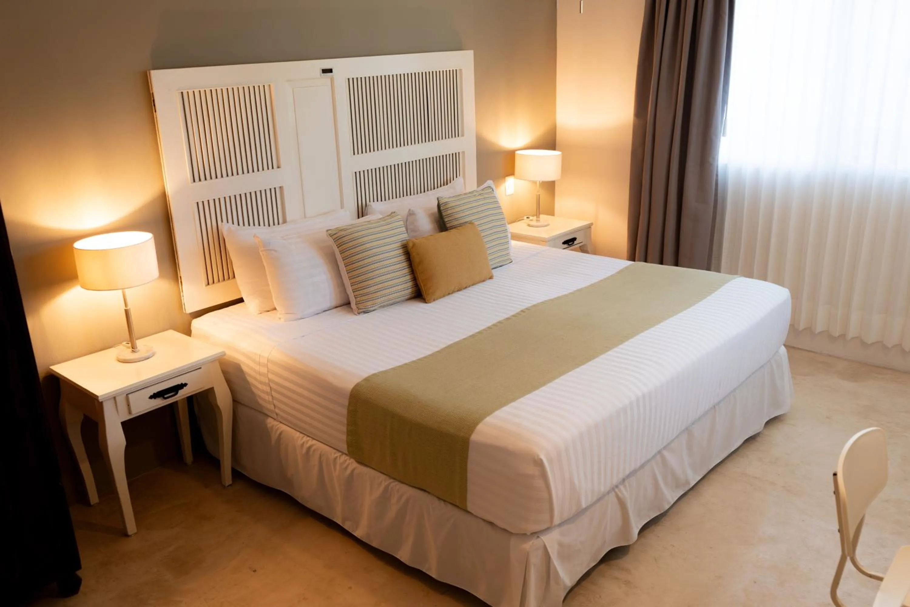 Bed in Hotel Siesta Holbox