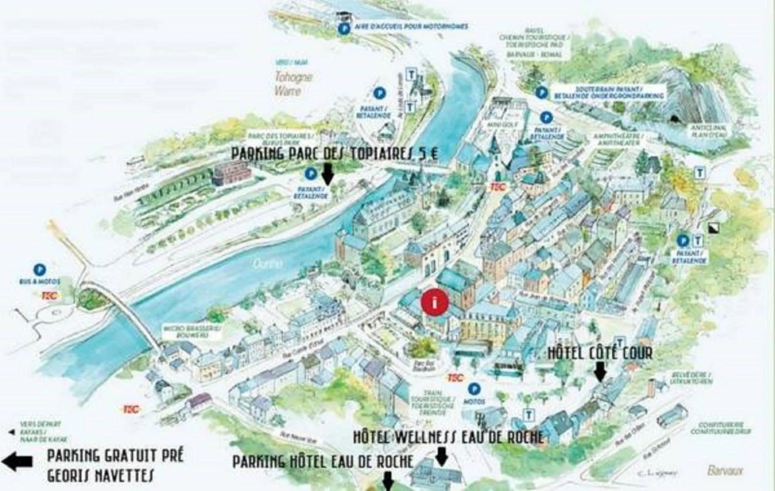 Bird's eye view in Hotel Côté Cour