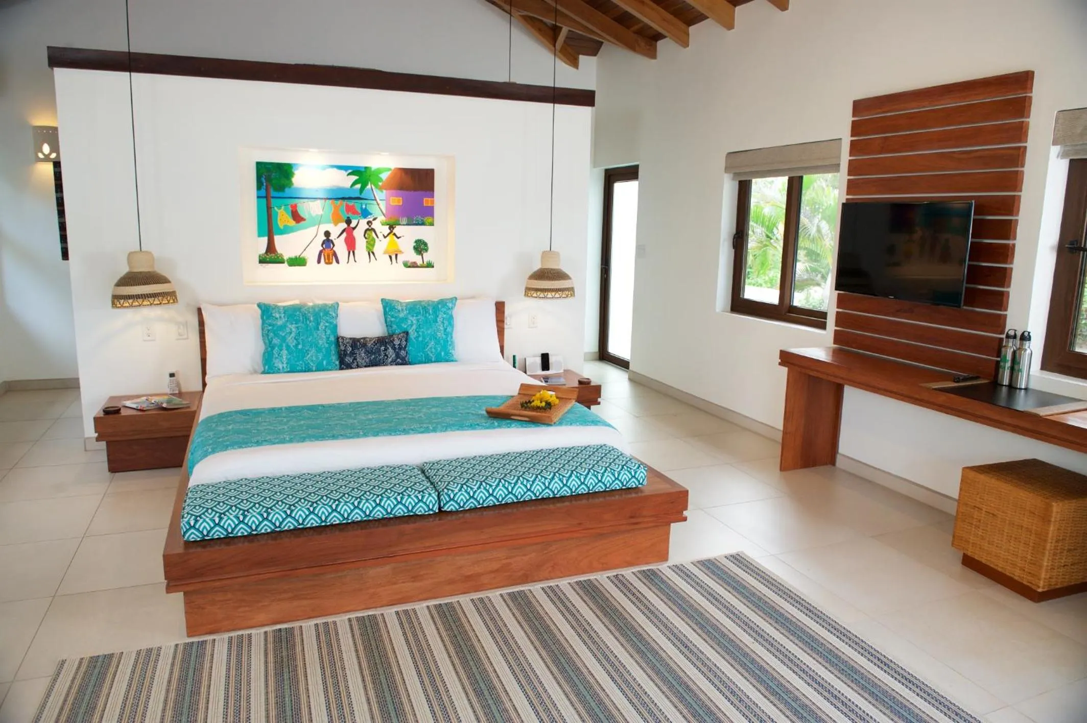 TV and multimedia, Bed in Naïa Resort and Spa