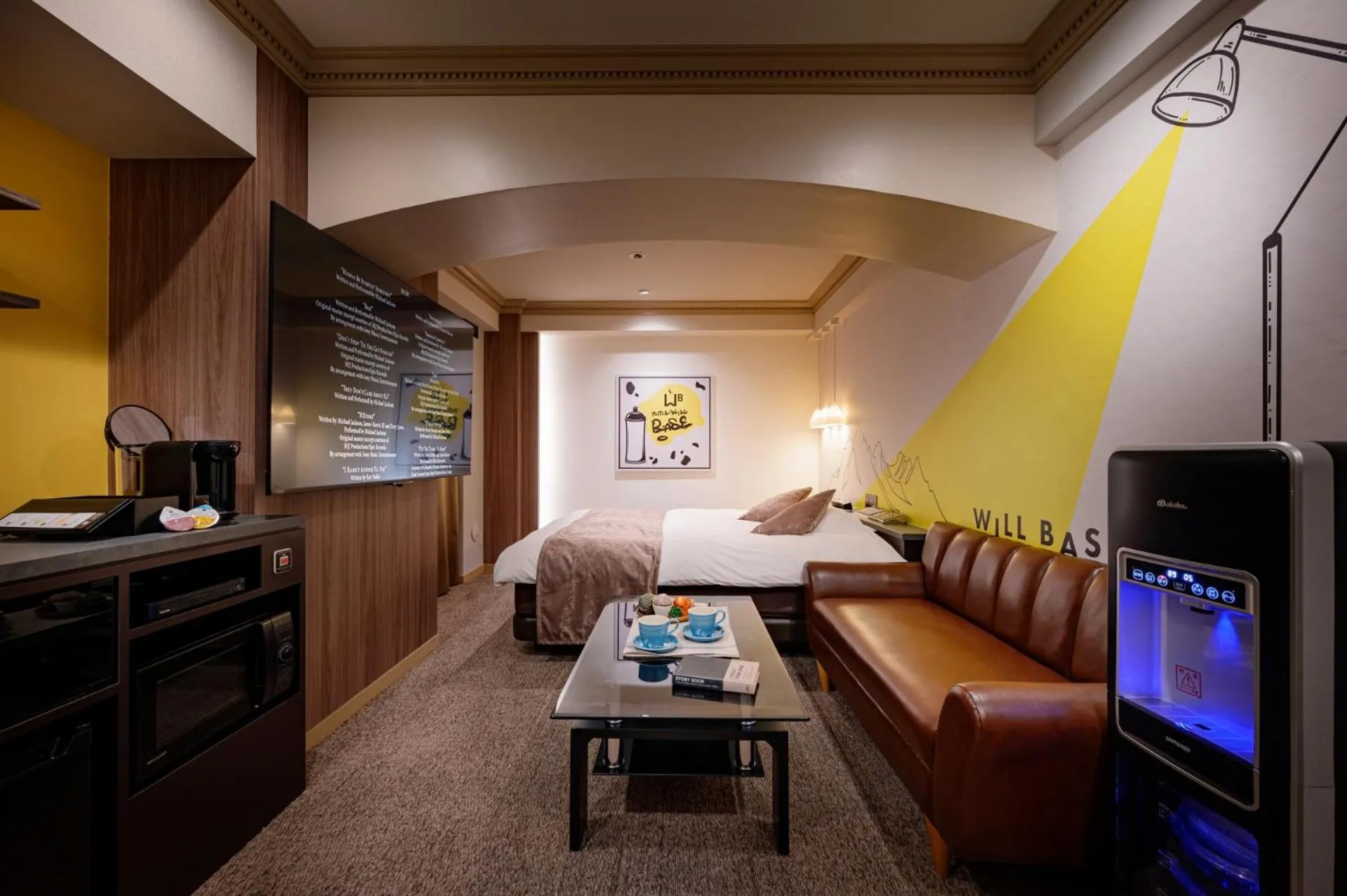 Bed in Hotel WILL BASE 鶴見