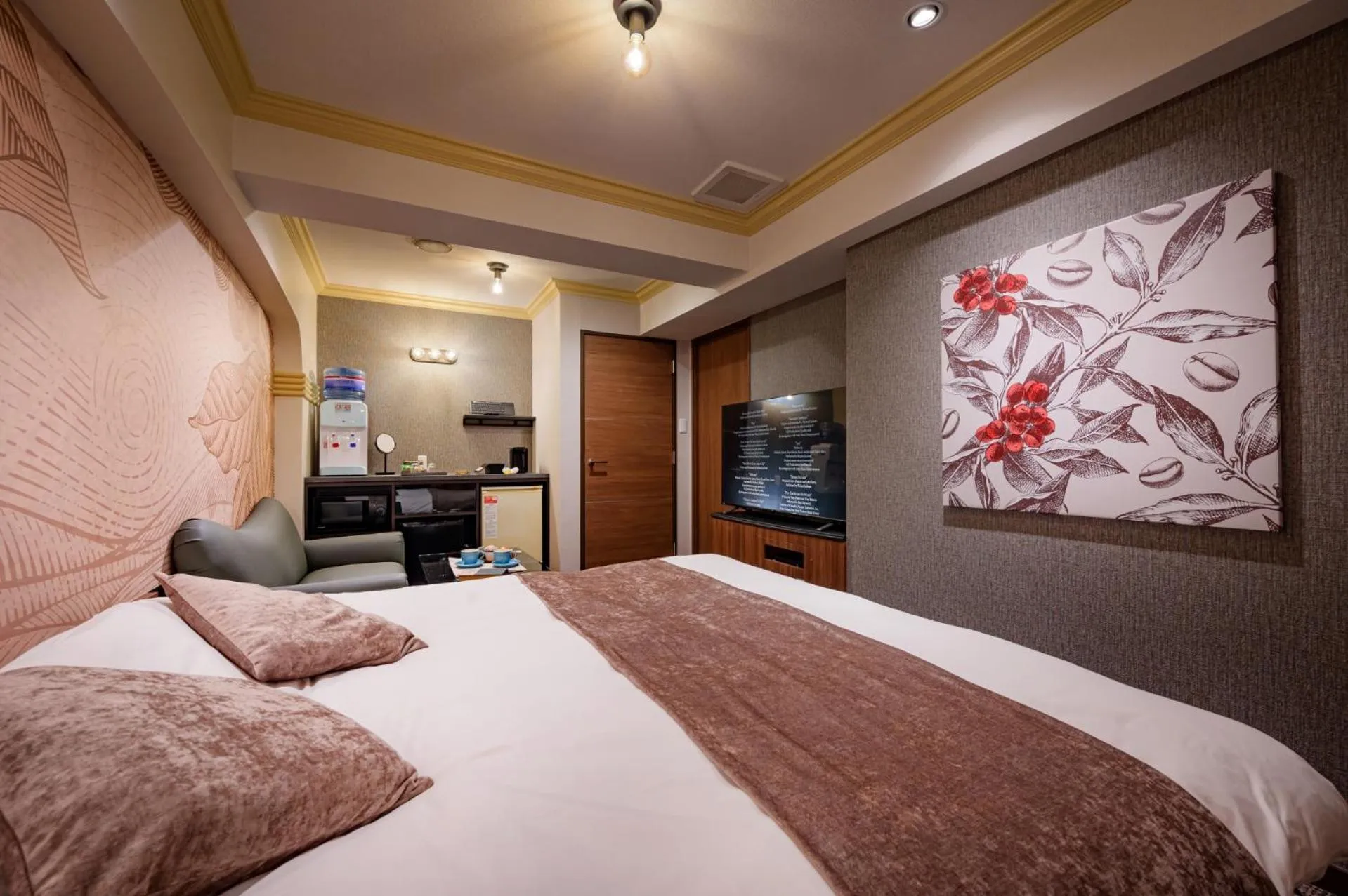 Bed in Hotel WILL BASE 鶴見