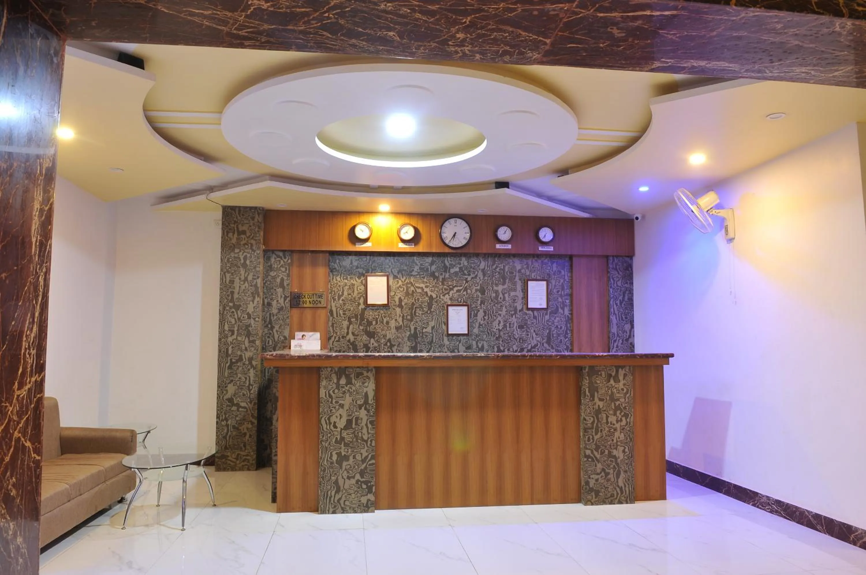 Lobby or reception in New Hotel Shiva