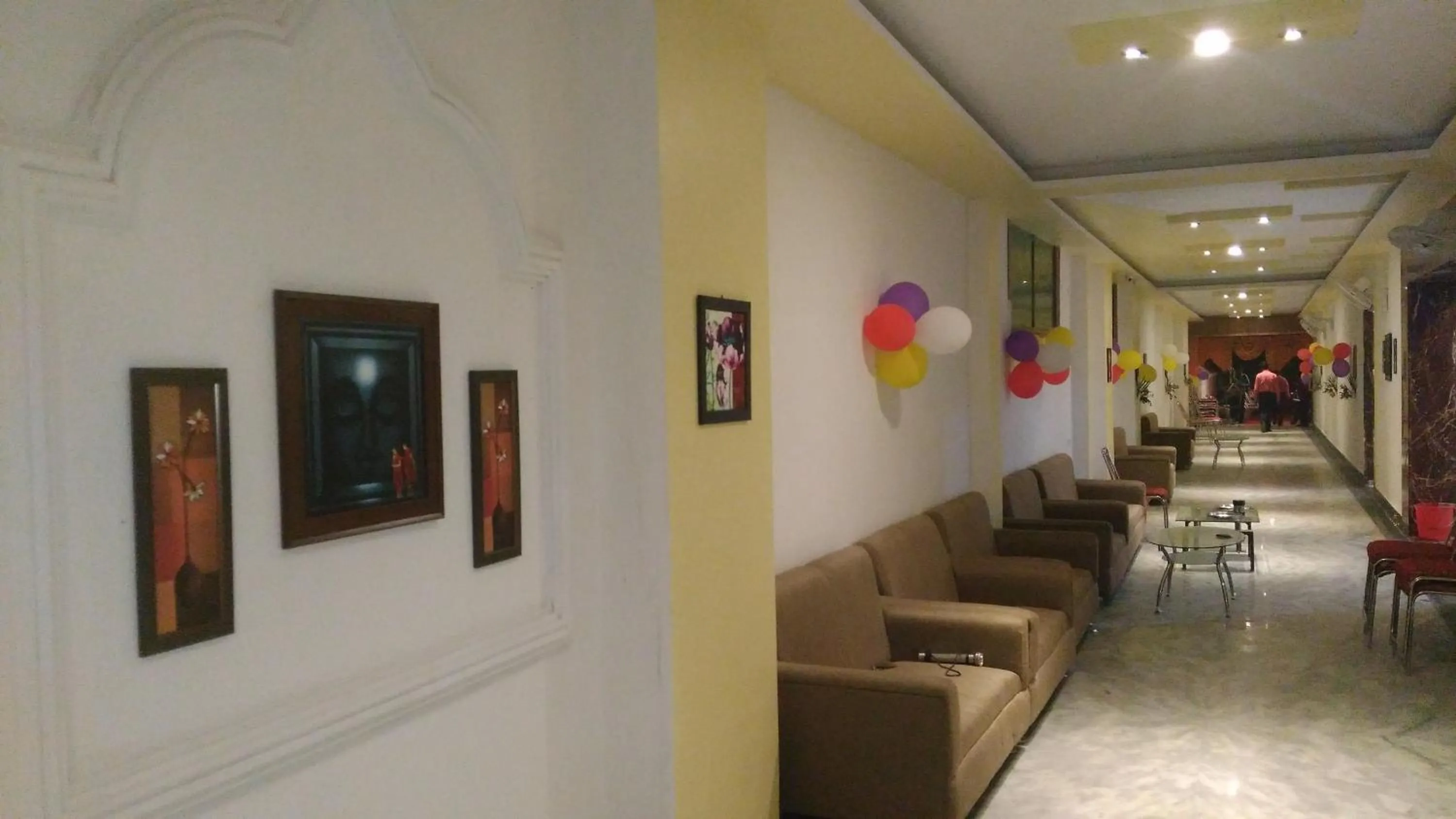 Lobby or reception in New Hotel Shiva