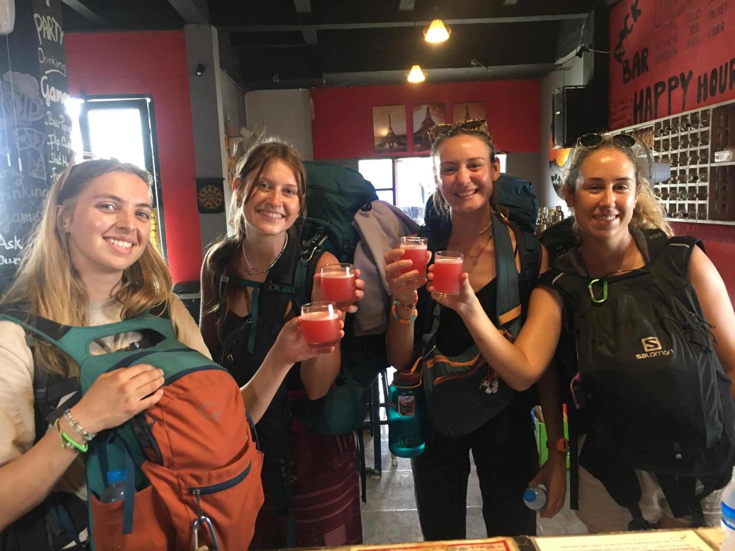 Food and drinks in Vangvieng Rock Backpacker Rooftop Hostel