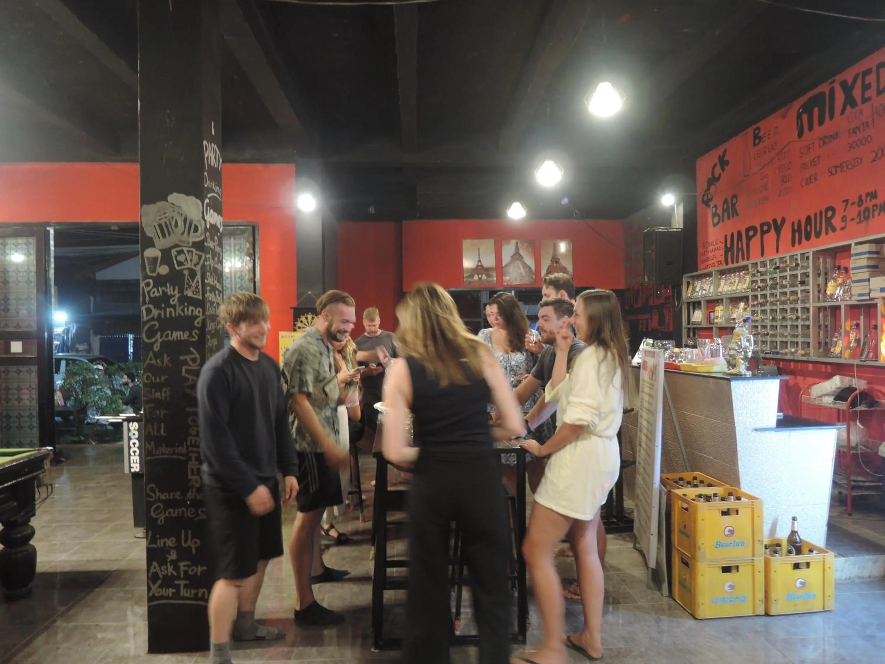 Lounge or bar in Vangvieng Rock Backpacker Rooftop Hostel