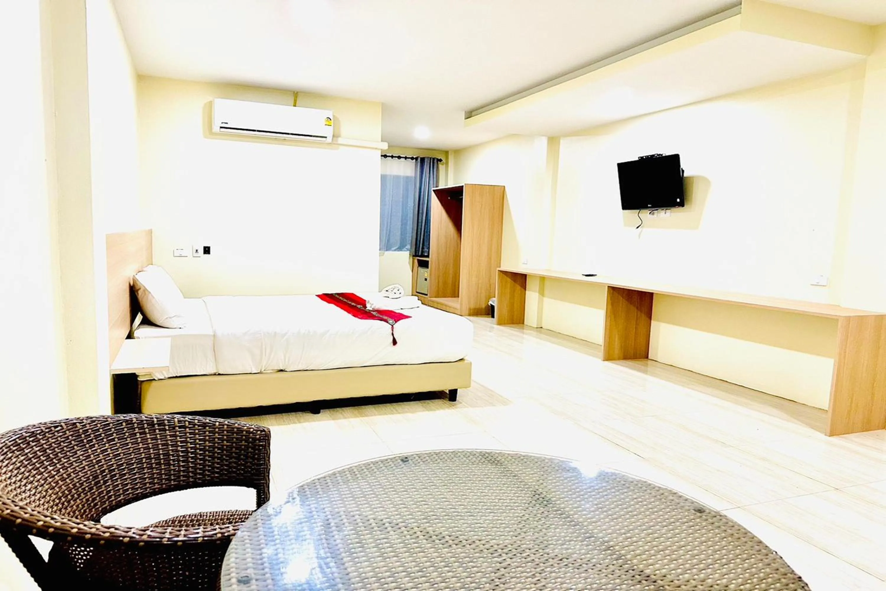 Bed in Lampang Green Garden Resort