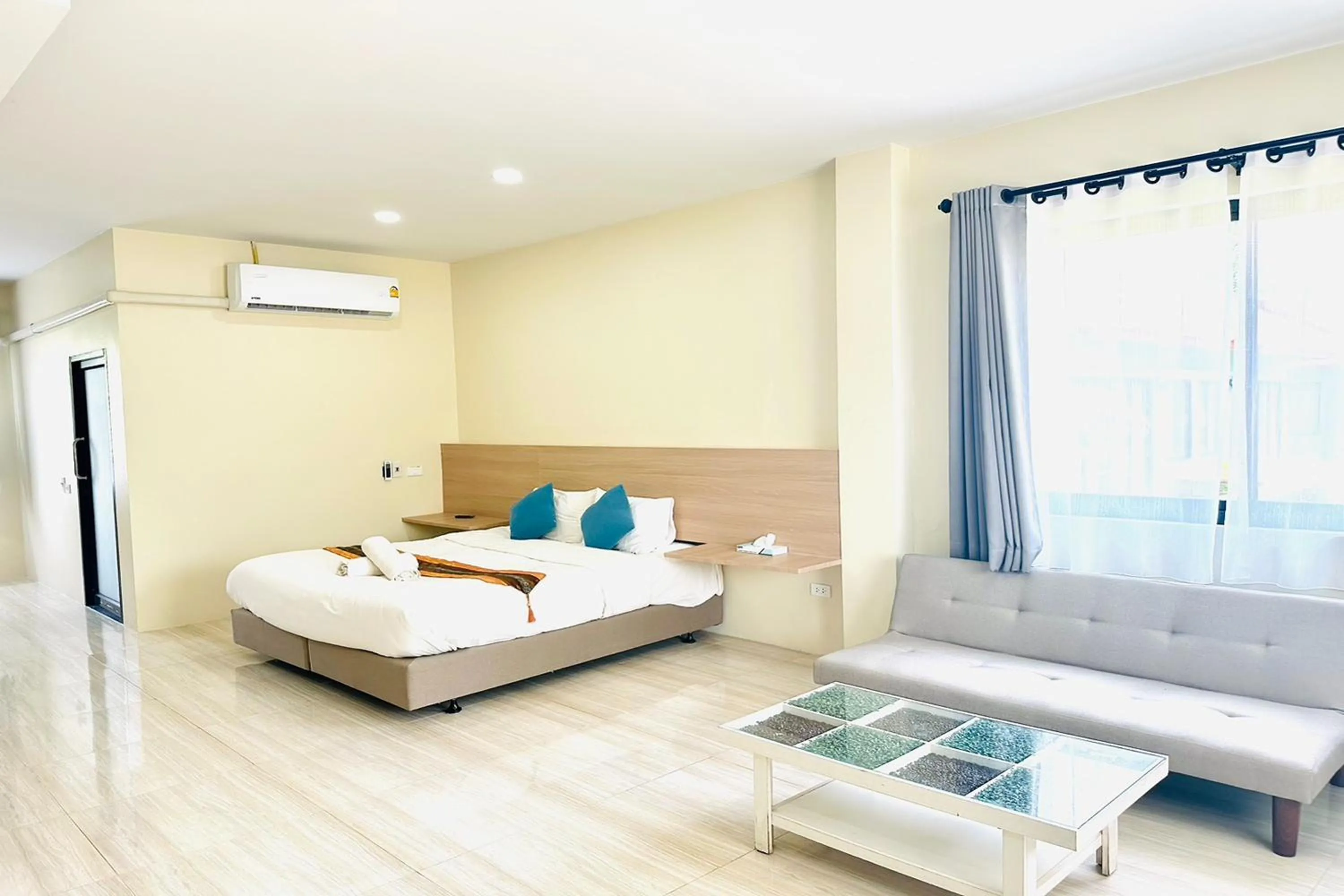 Bed in Lampang Green Garden Resort