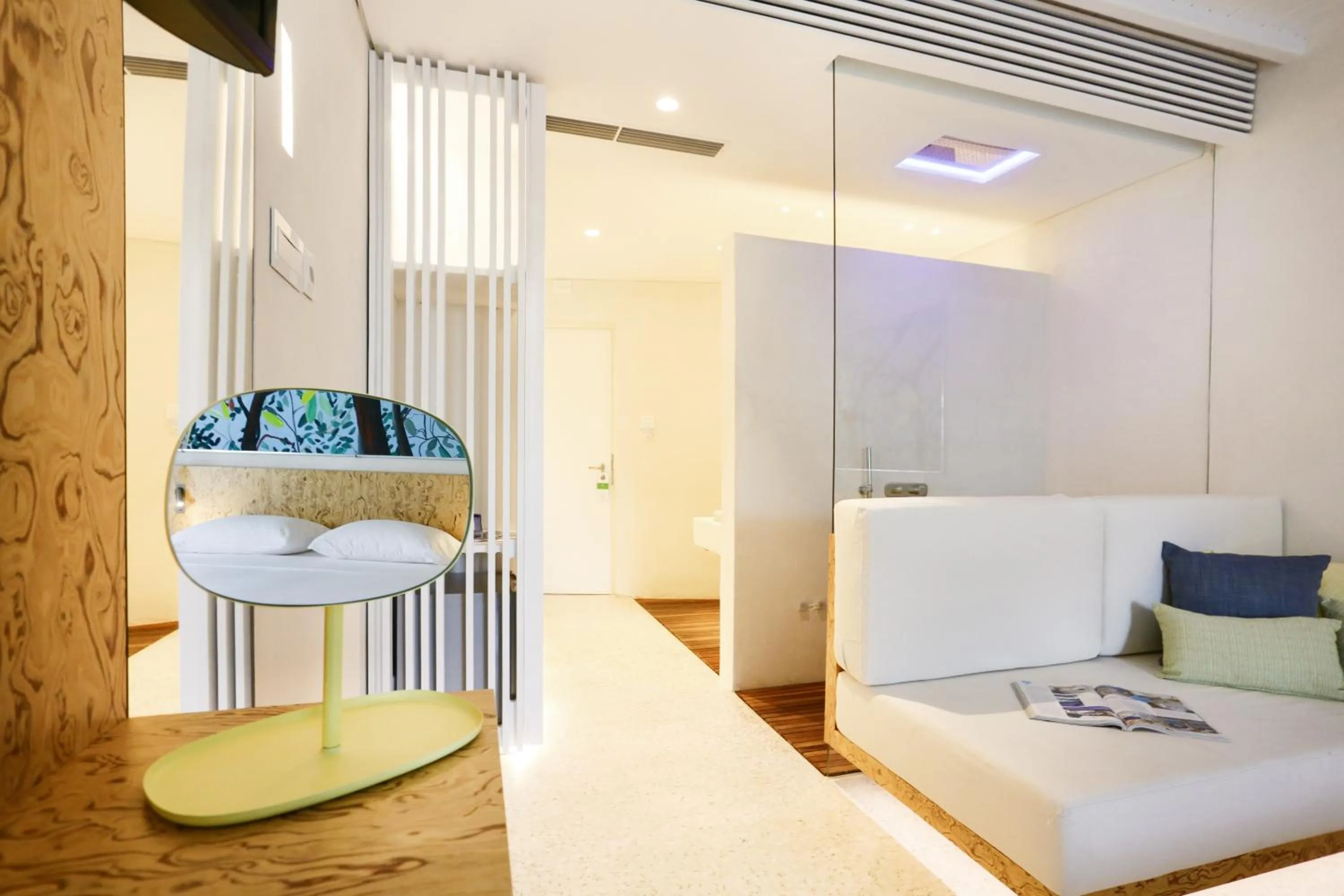 Living room in Mykonos Dove Beachfront Hotel