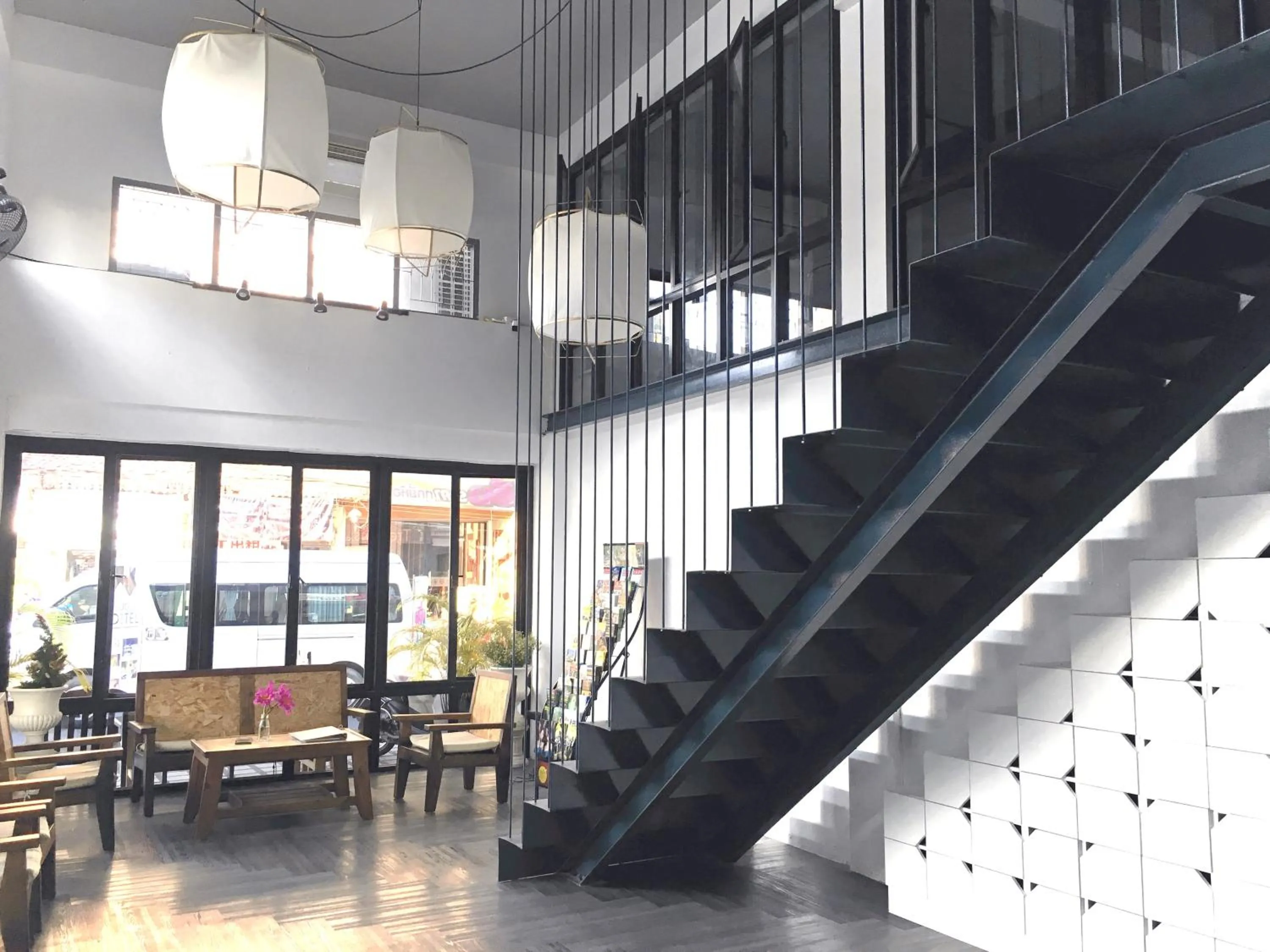 Seating area in The August Hostel