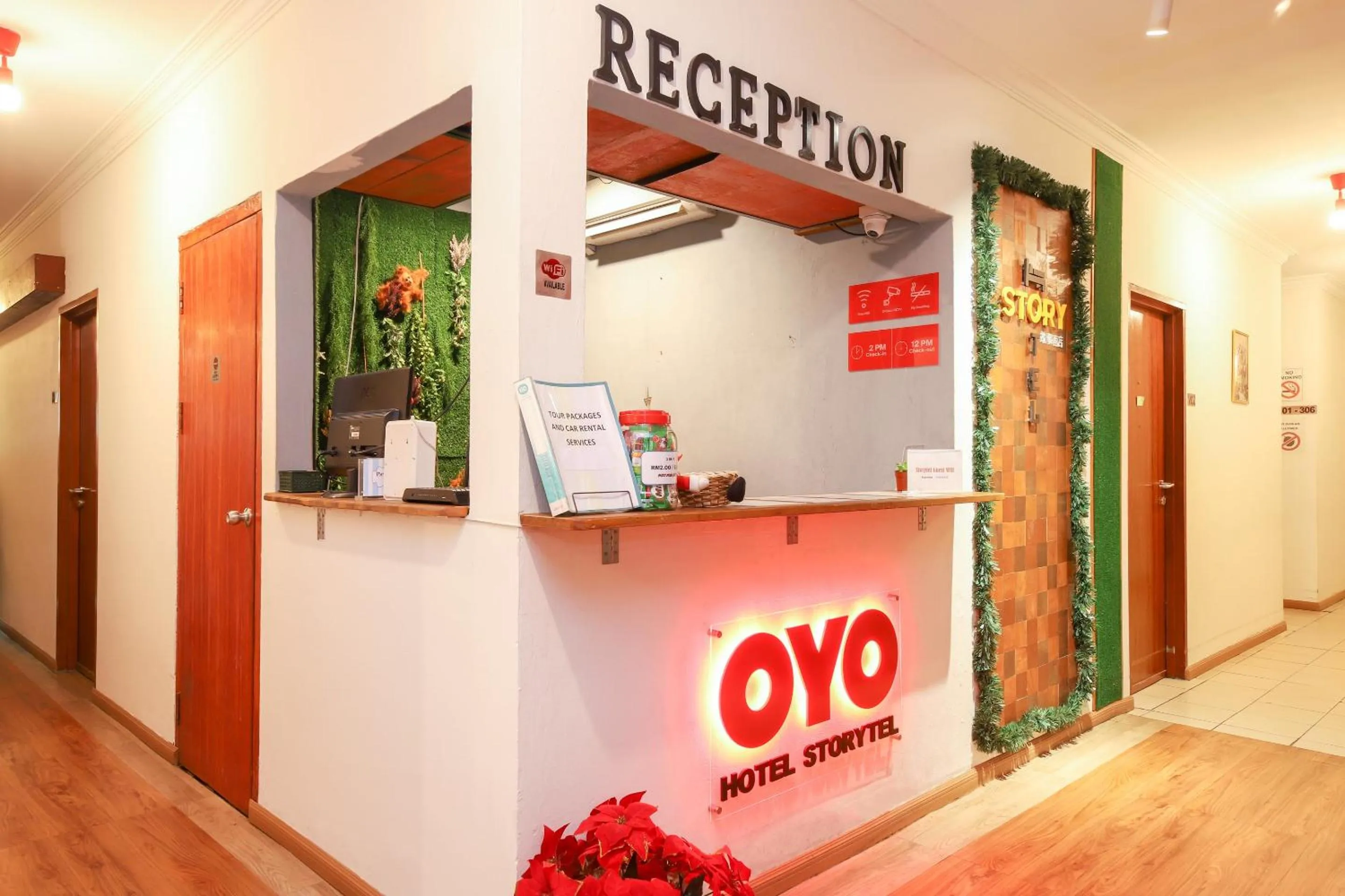 Lobby or reception in OYO 218 Storytel
