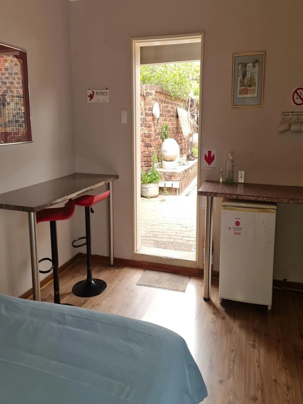 Garden view in Skietberg Lodge