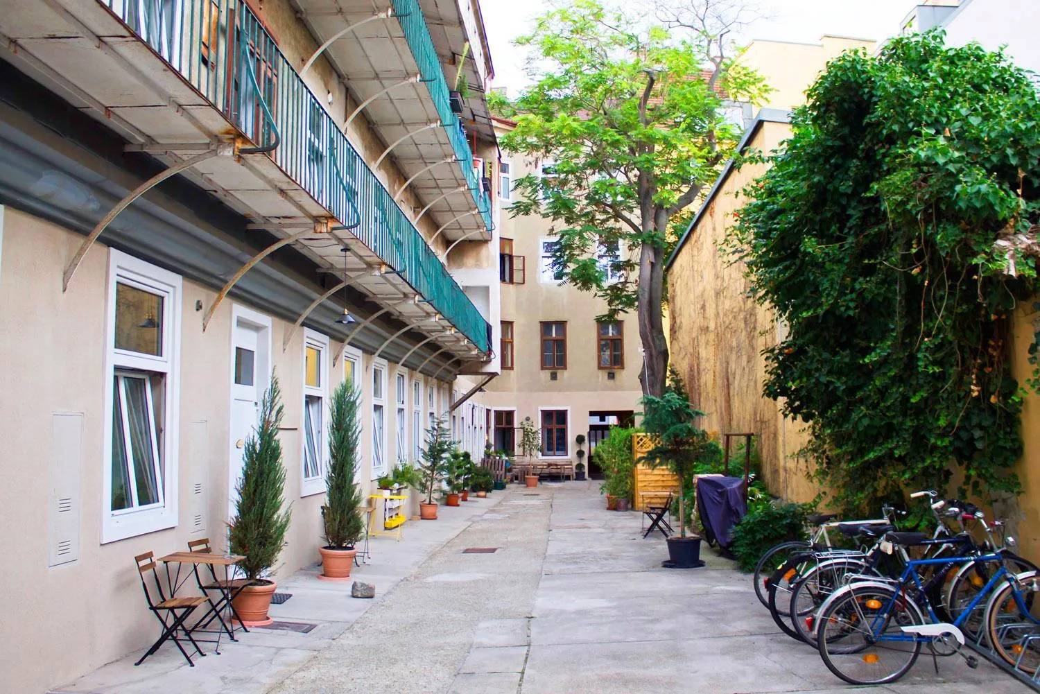 Patio in Metro Apartments Vienna