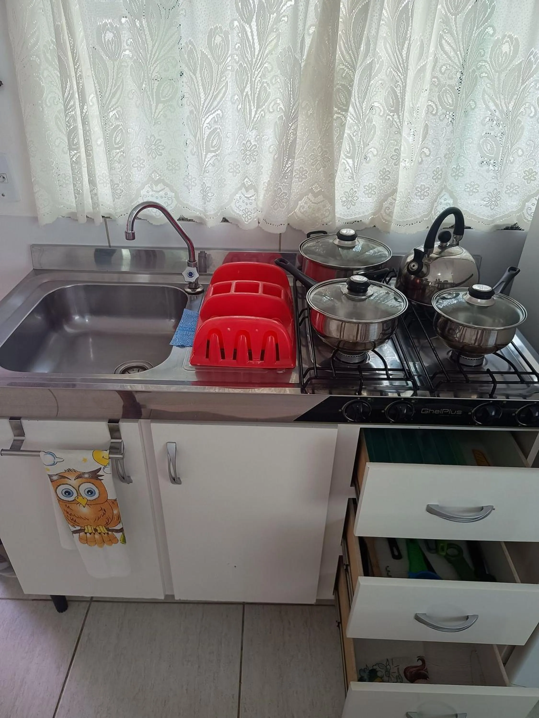 Kitchen or kitchenette in Studio Morro das Pedras