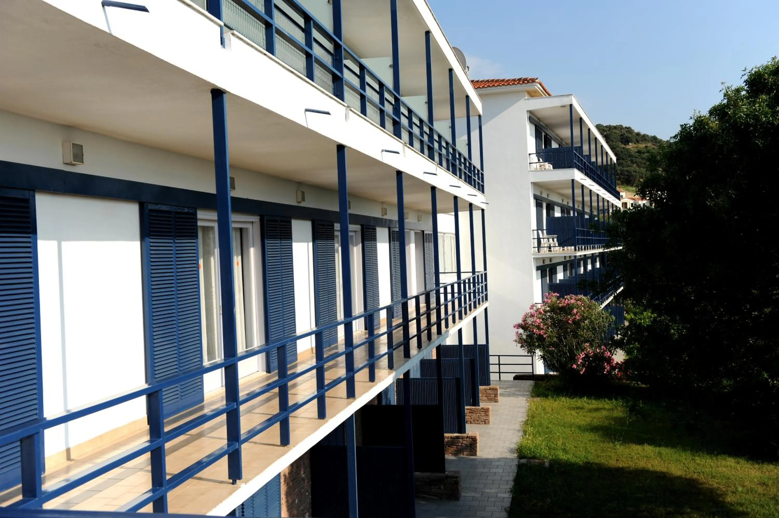 Property building in Delfinia Hotel & Bungalows