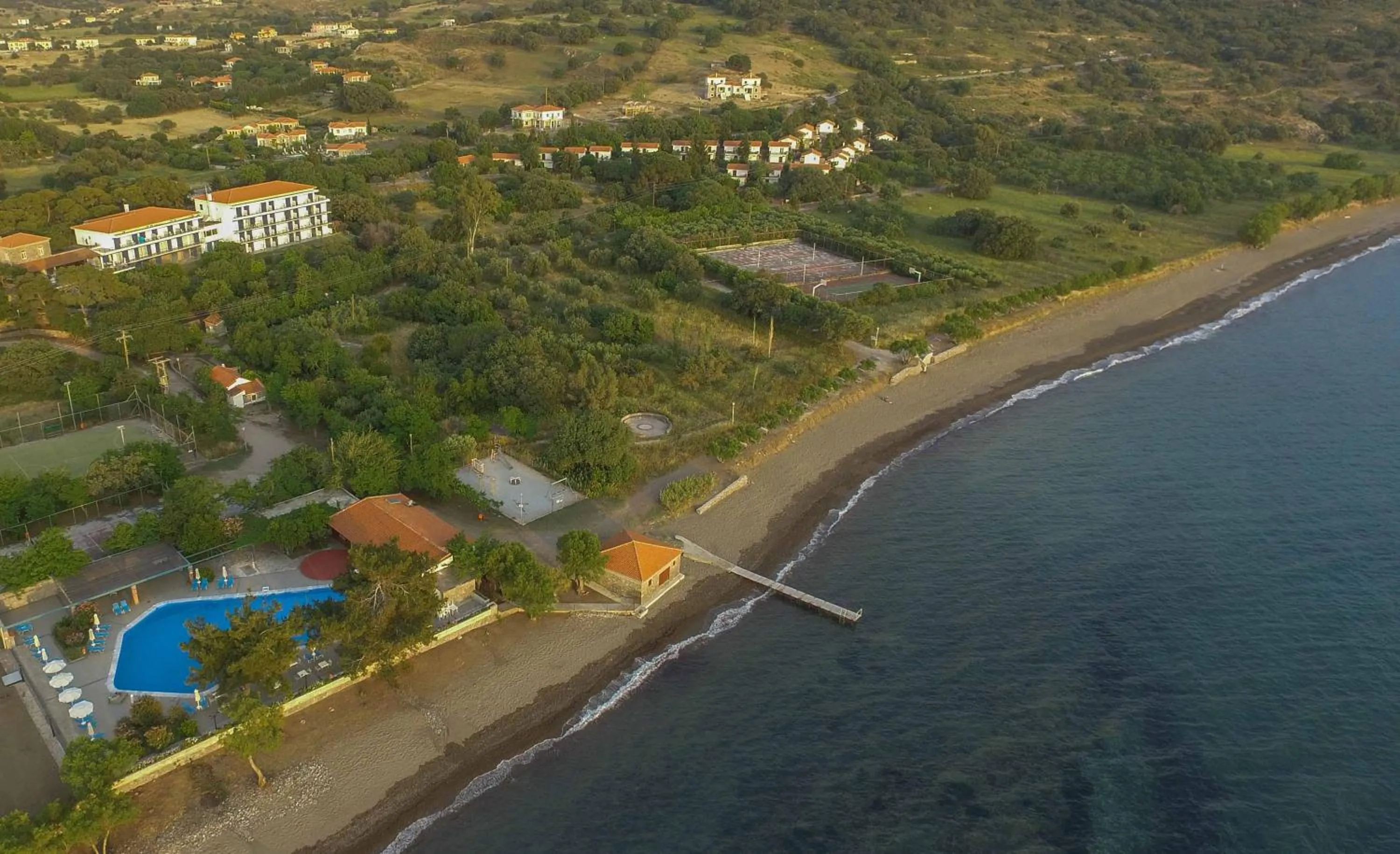 Bird's eye view in Delfinia Hotel & Bungalows