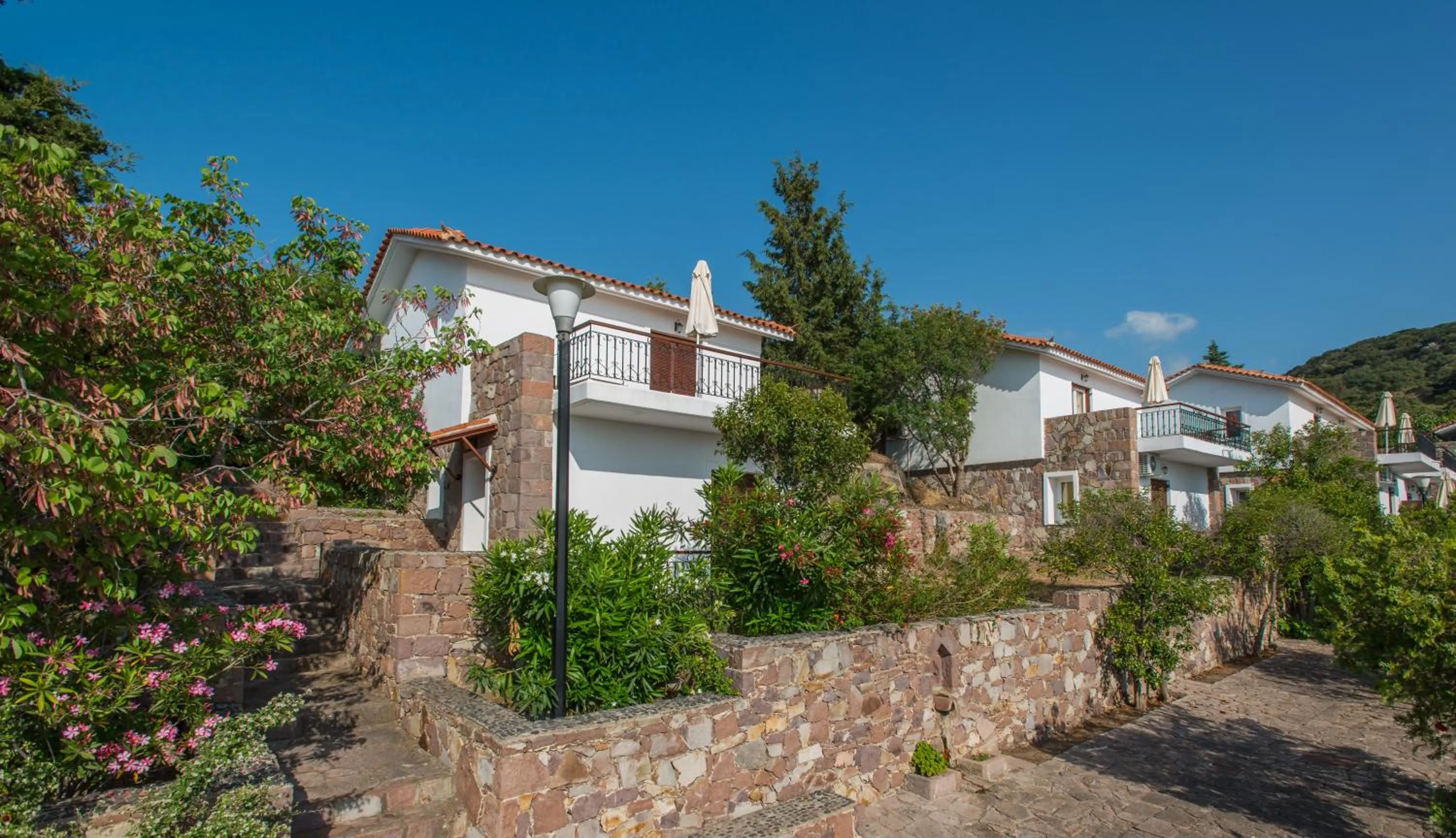 Balcony/Terrace in Delfinia Hotel & Bungalows