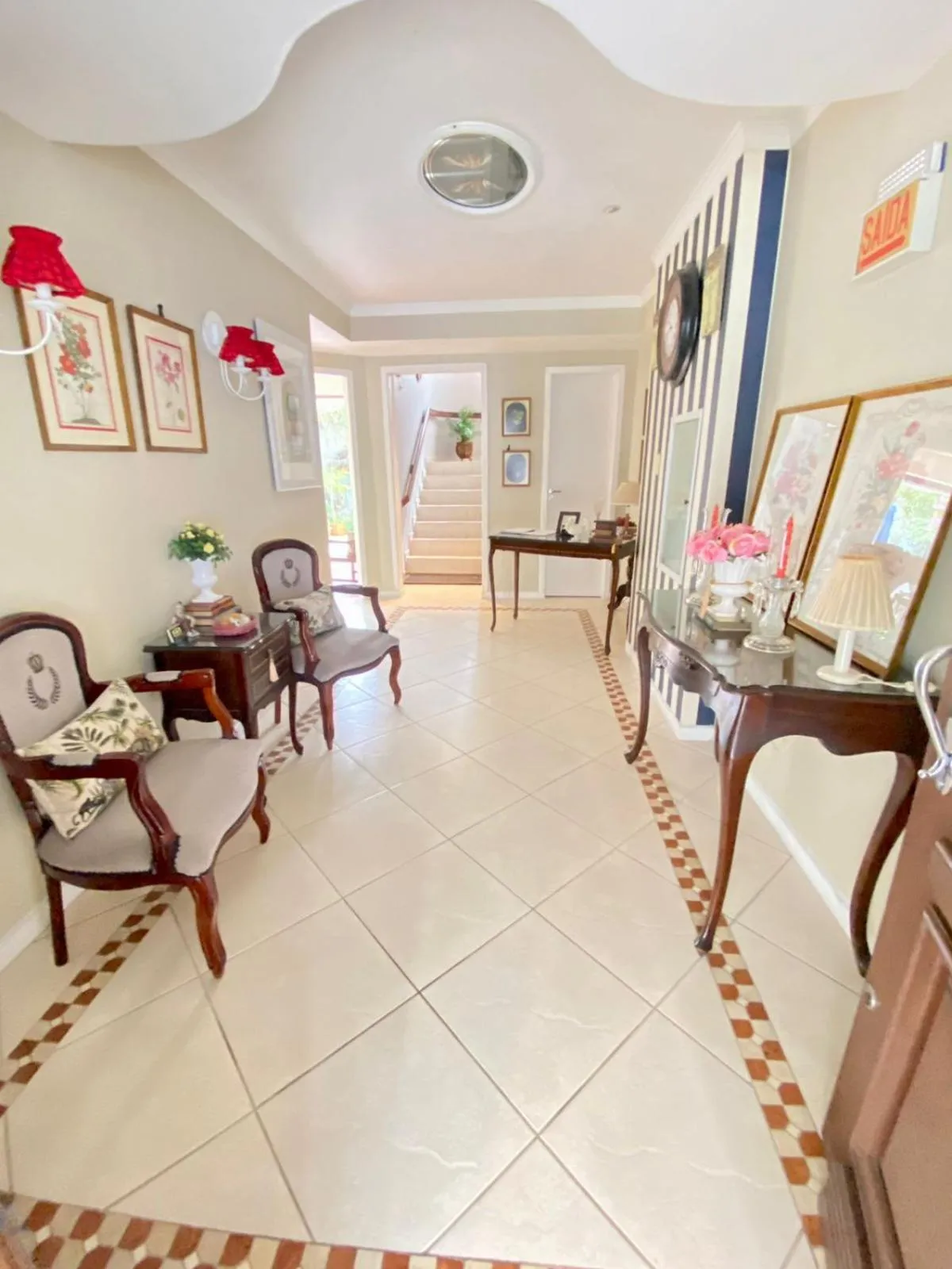 Lobby or reception in Villa Germânia