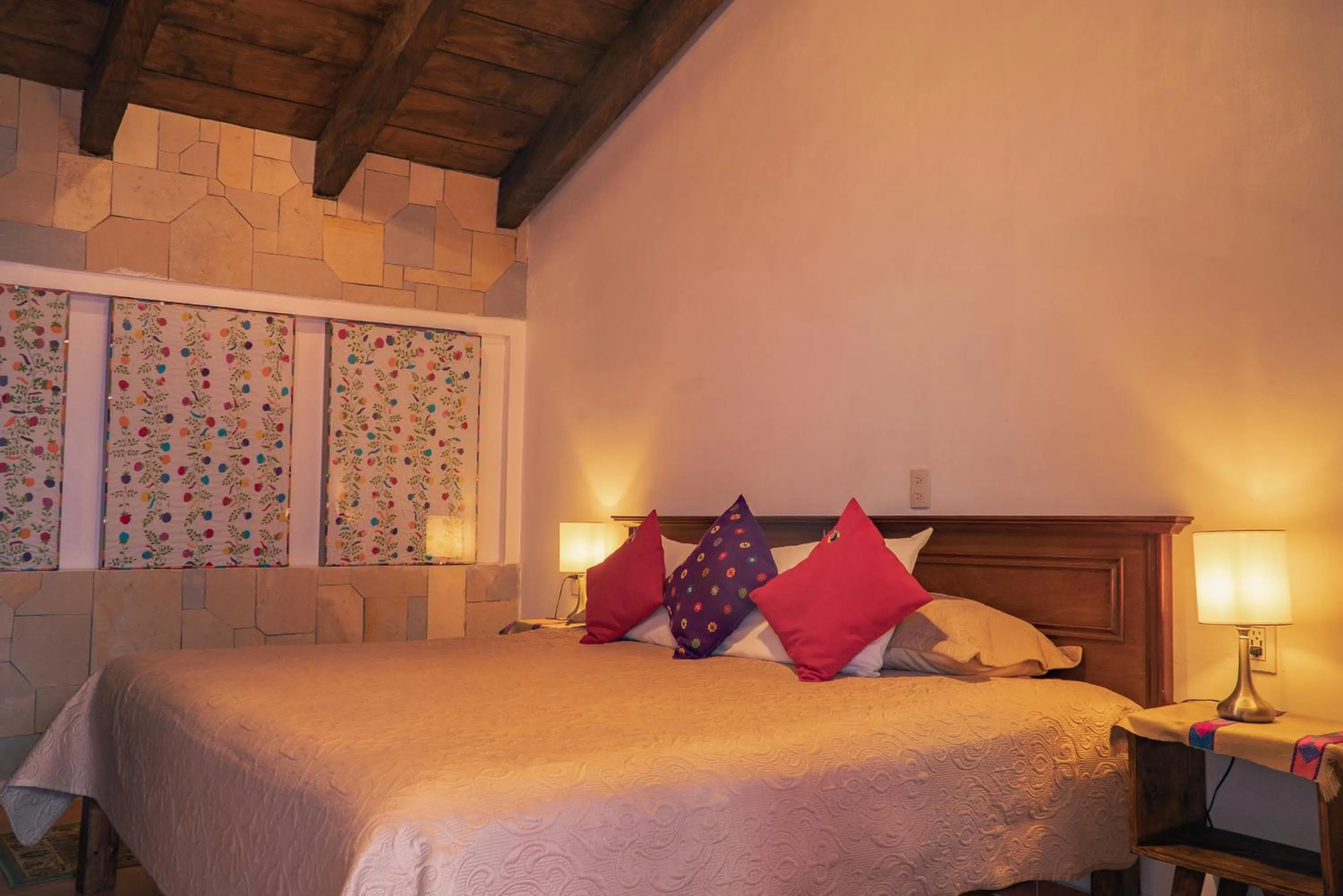 Bed in Hotel Tepeyac