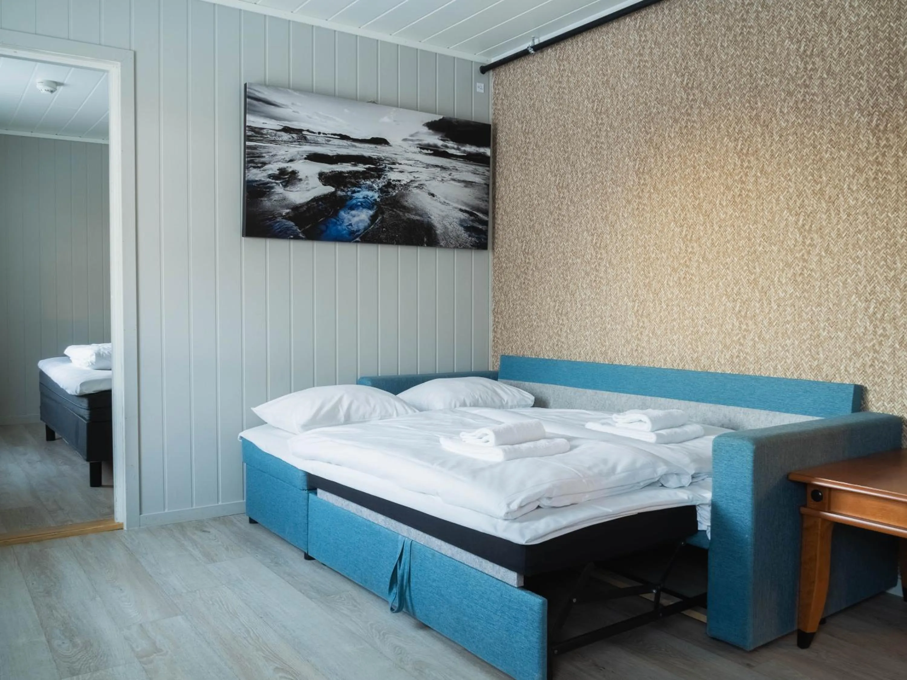 Bed in Lofoten Bed & Breakfast Reine - Rooms & Apartments