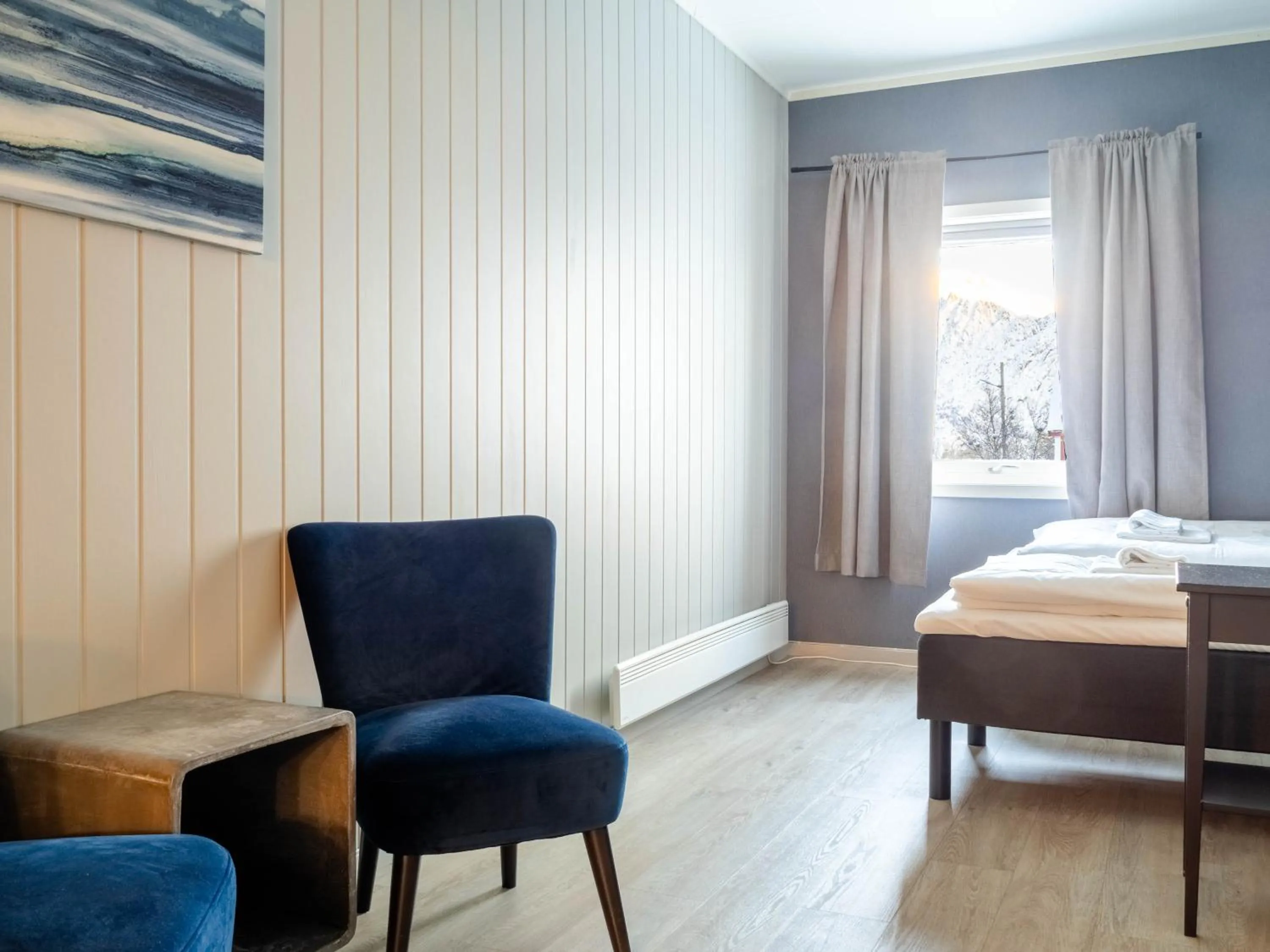 Bedroom, Bed in Lofoten Bed & Breakfast Reine - Rooms & Apartments