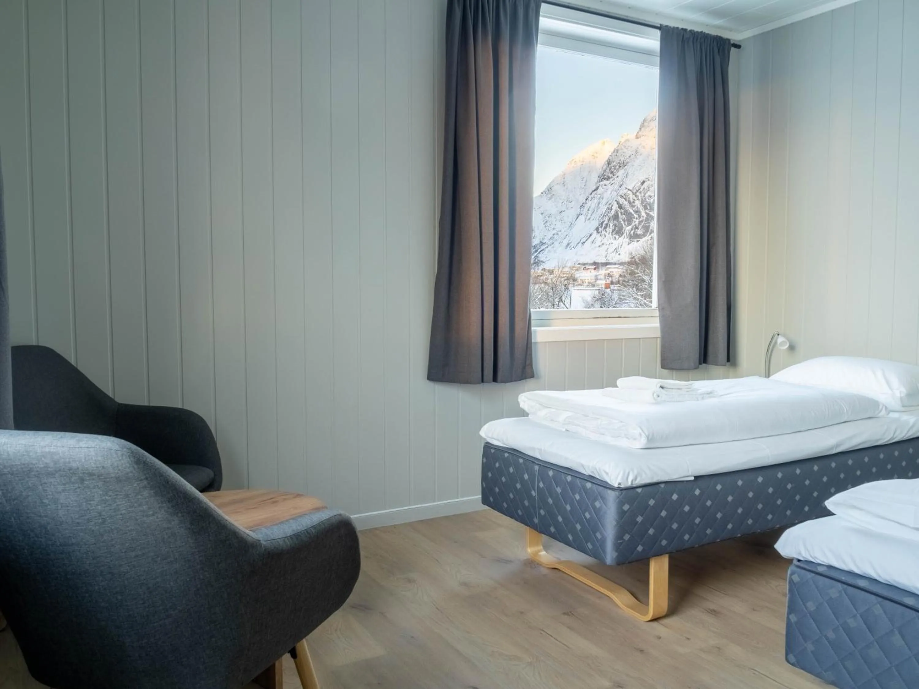 Bedroom, Bed in Lofoten Bed & Breakfast Reine - Rooms & Apartments