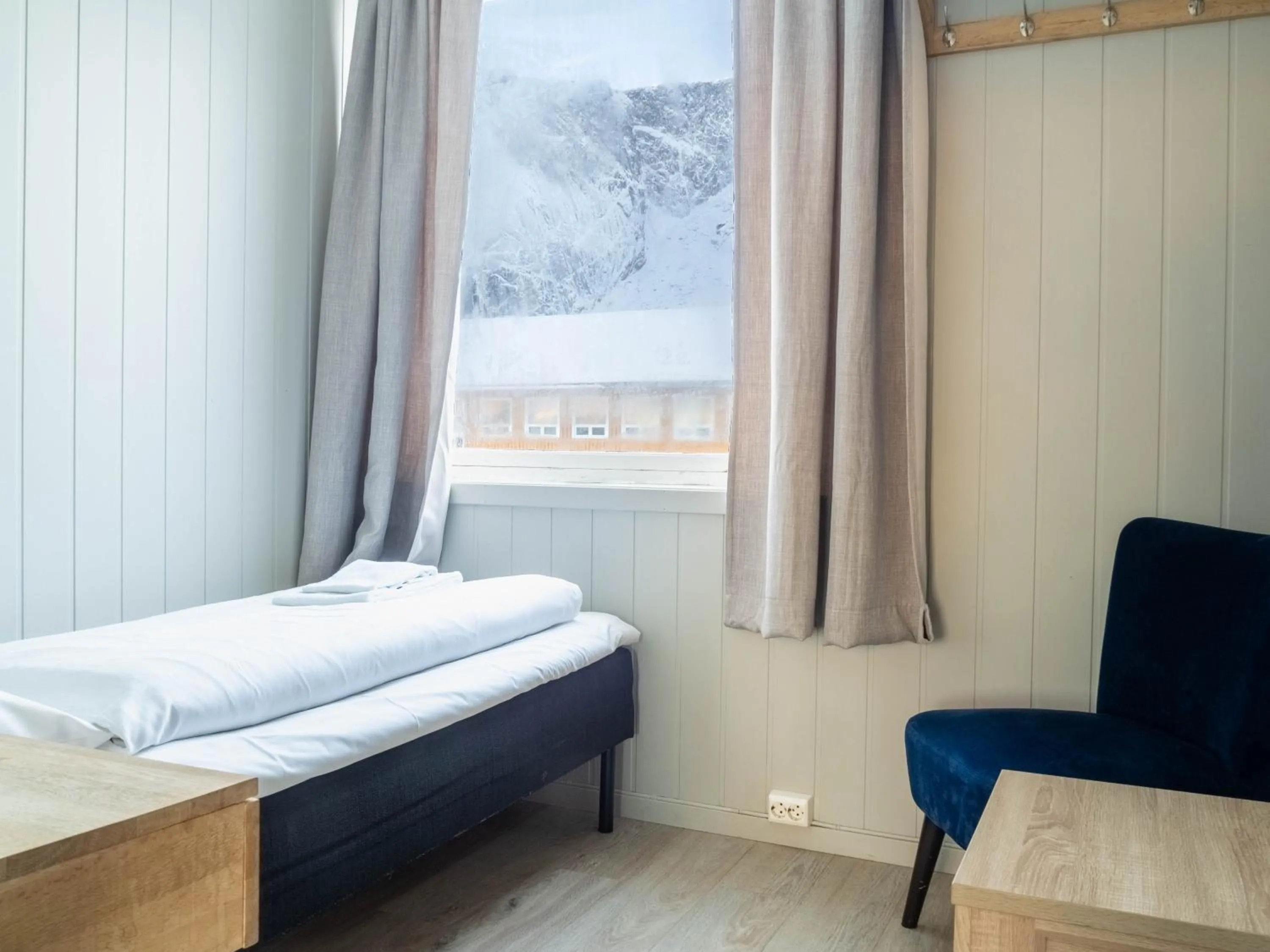 Bedroom, Bed in Lofoten Bed & Breakfast Reine - Rooms & Apartments