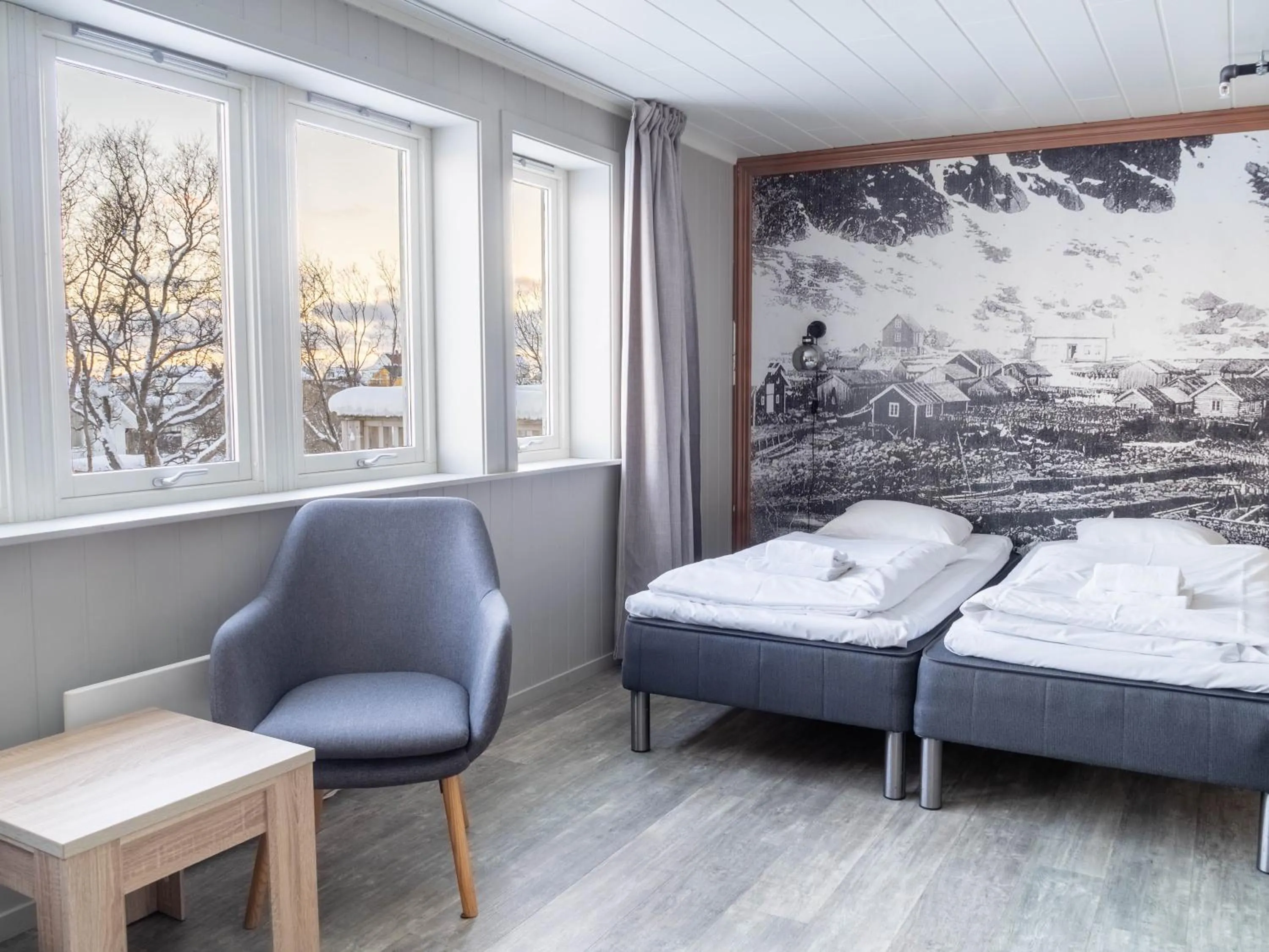 Bedroom, Bed in Lofoten Bed & Breakfast Reine - Rooms & Apartments