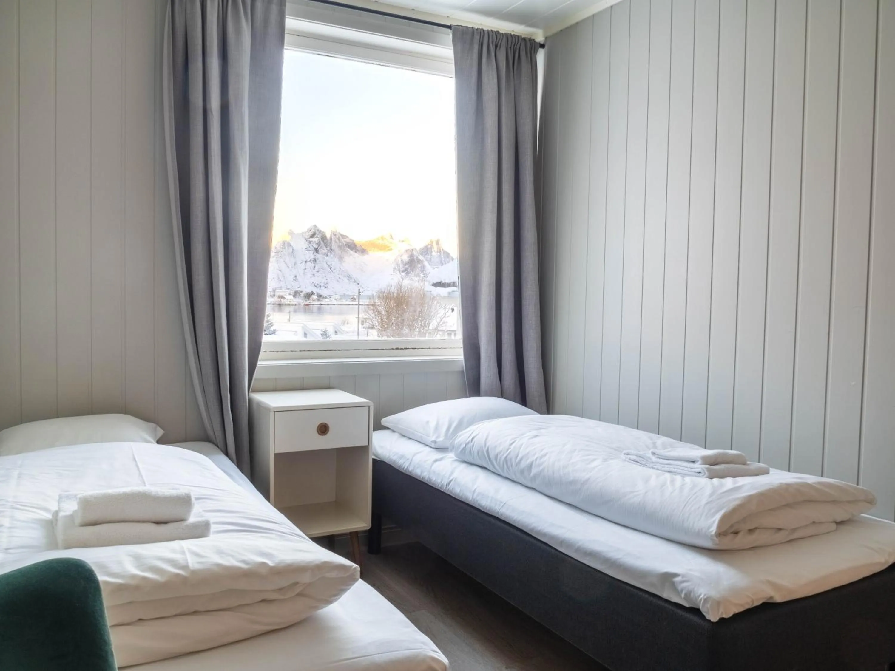 Bedroom, Bed in Lofoten Bed & Breakfast Reine - Rooms & Apartments