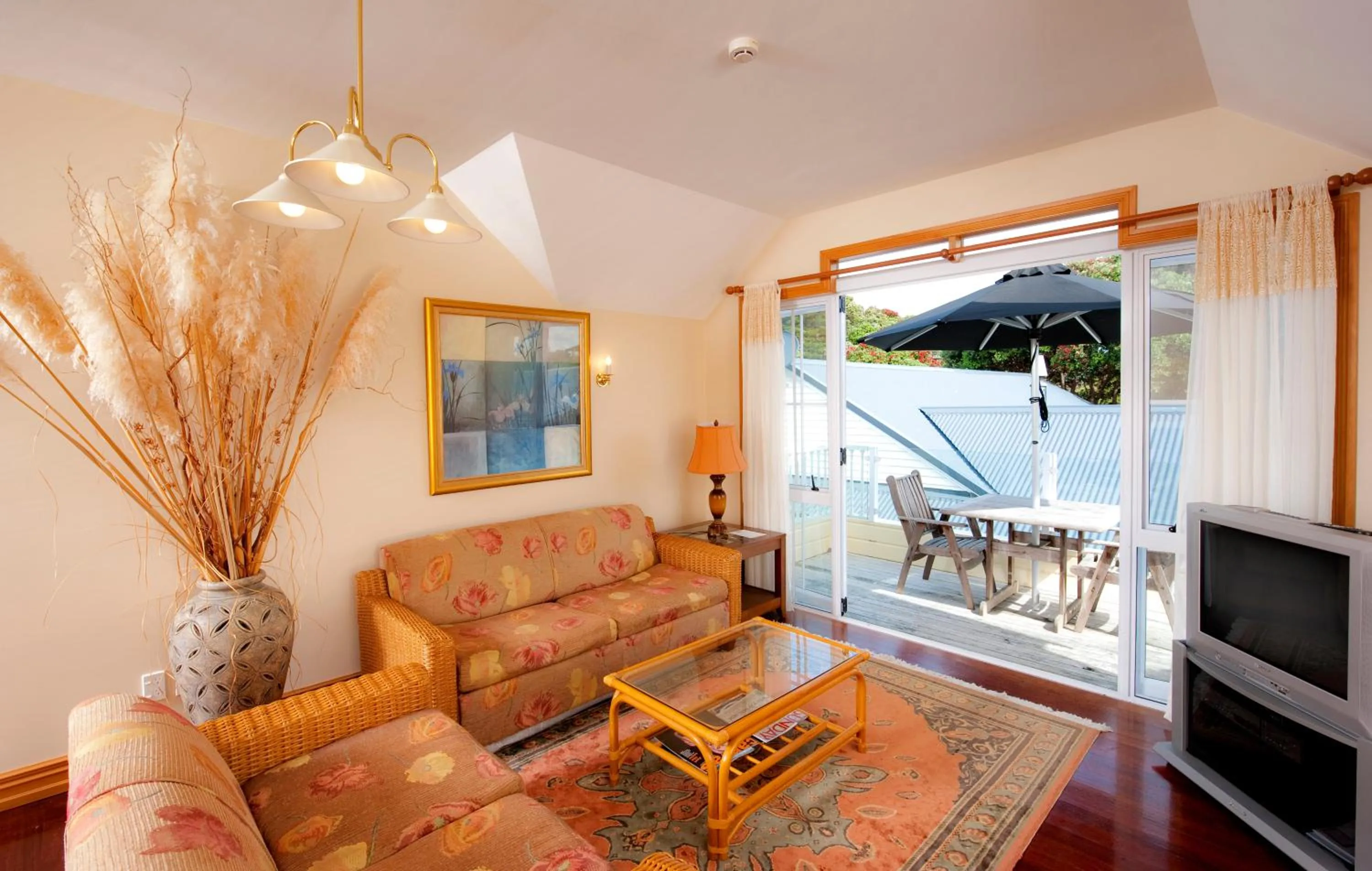 Seating area in Seaport Village