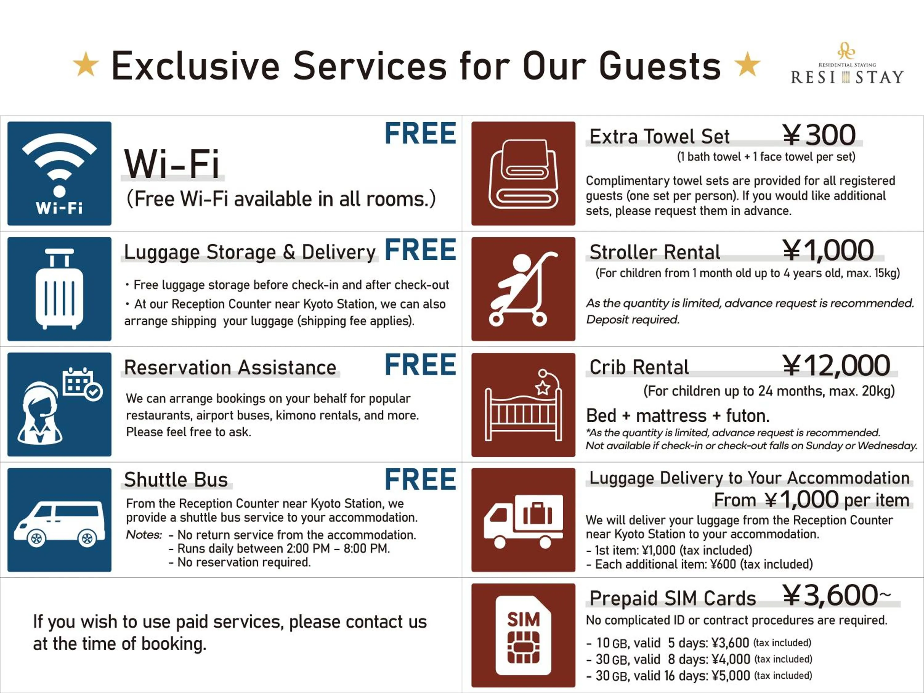 Text overlay in RESI STAY Anekoji