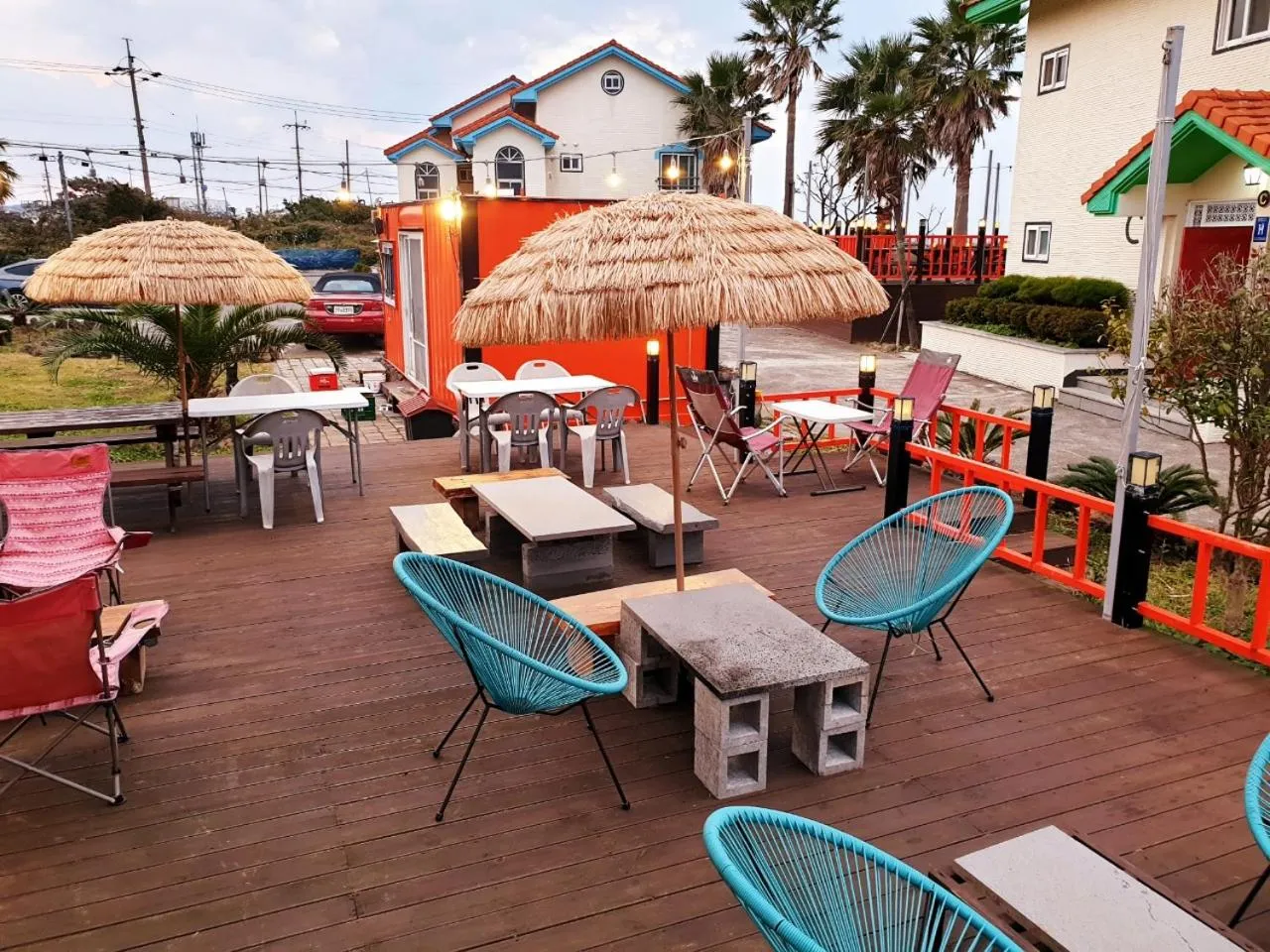 Balcony/Terrace in Morning Beach Pension