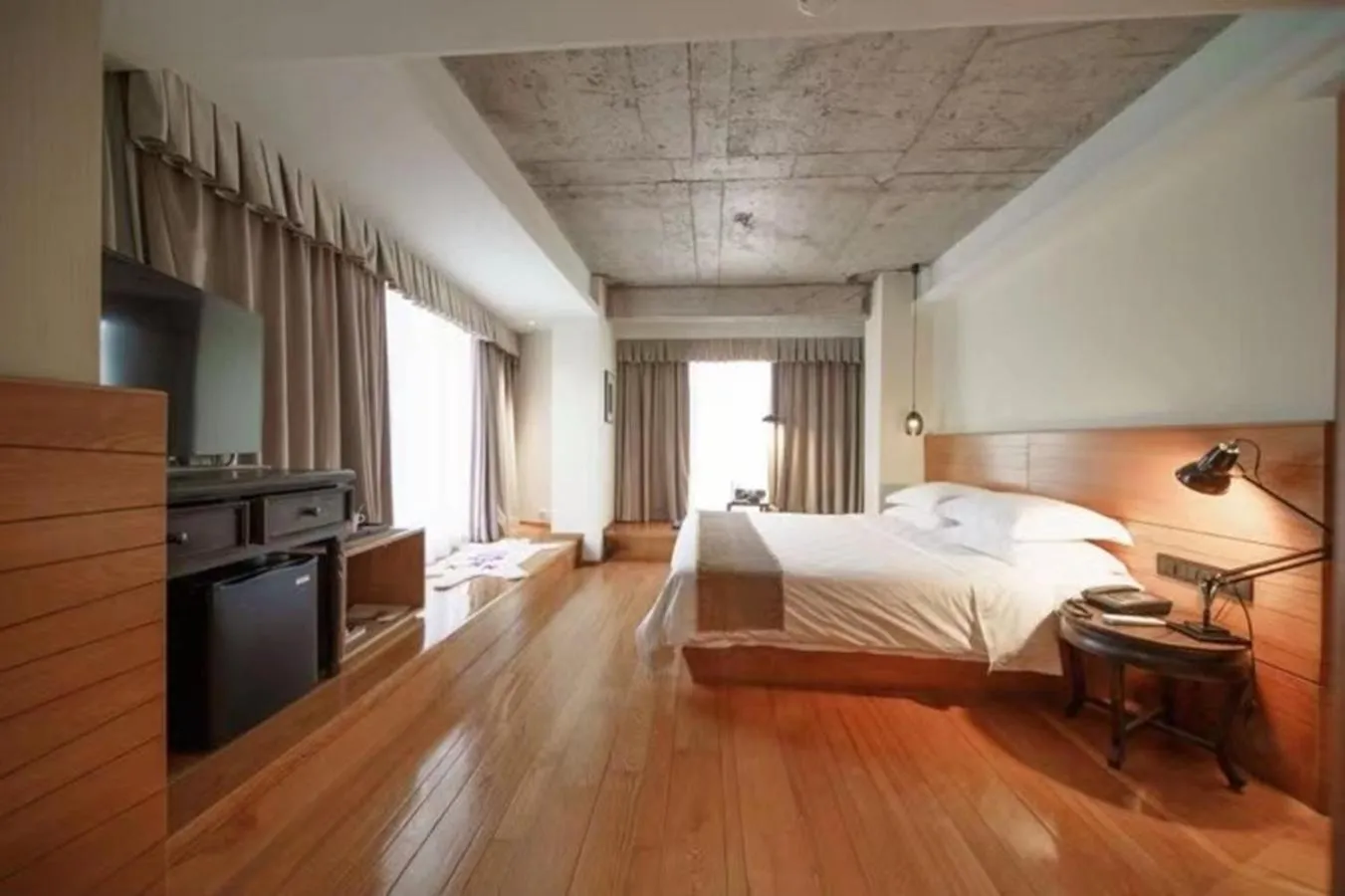 Bed in Zhuhai Bei Shan Ju Art Hotel