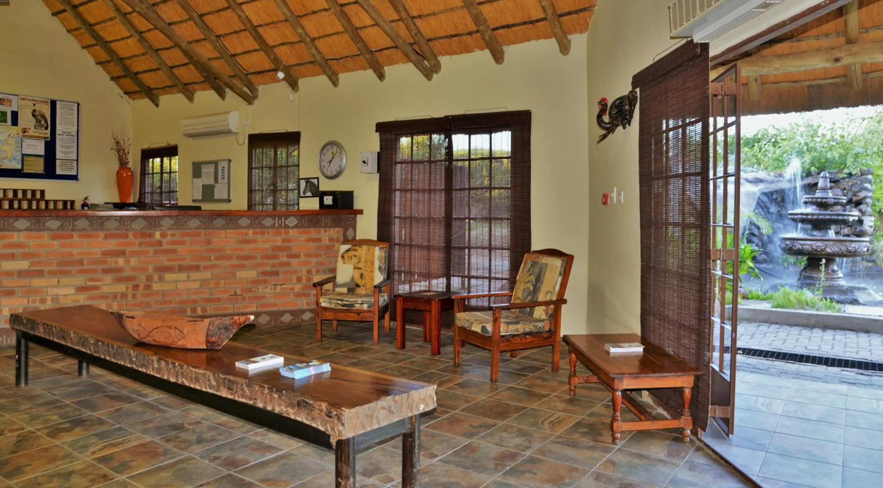 Seating area in Thebe River Safaris