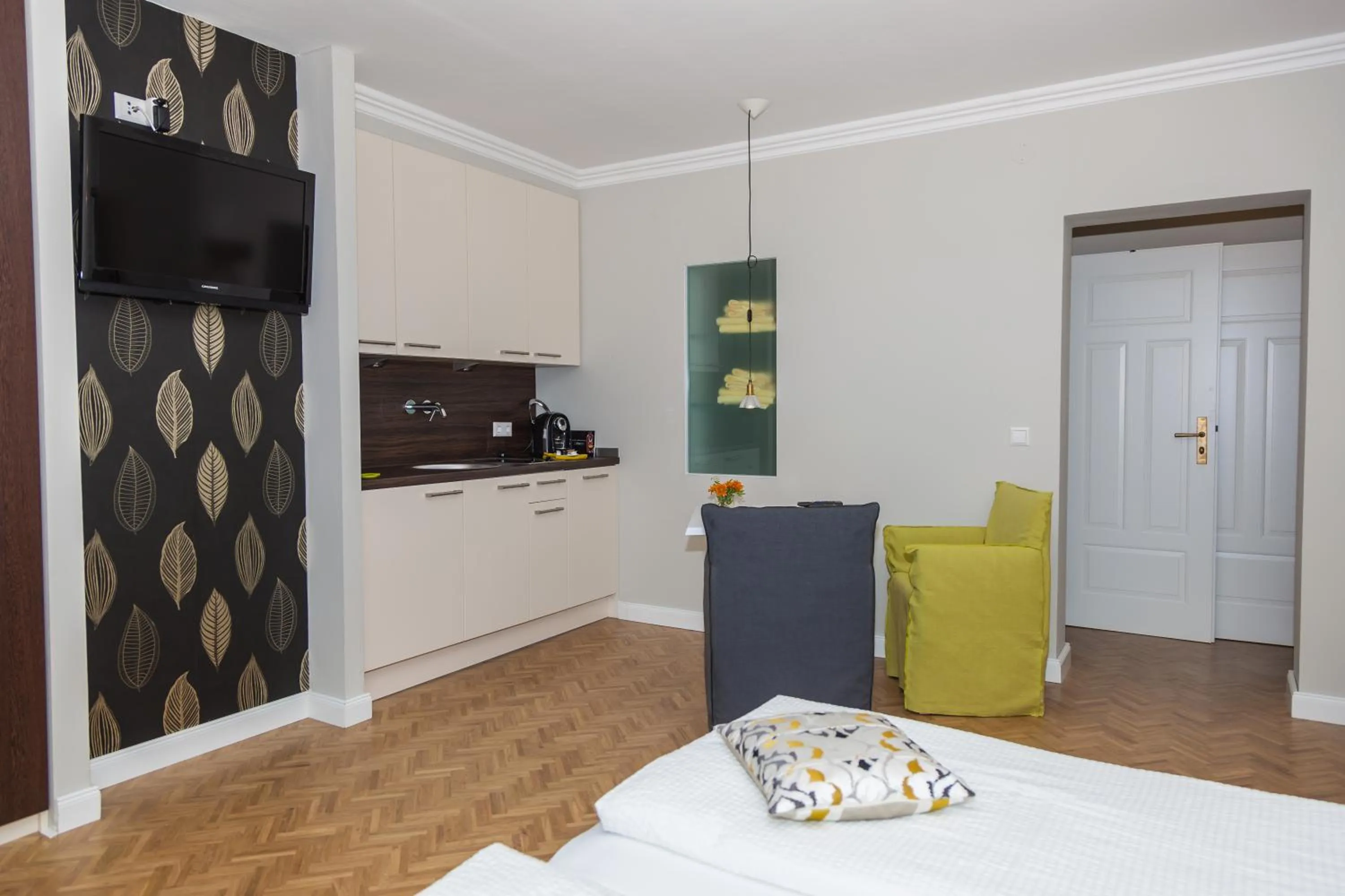 Kitchen or kitchenette in Apart-Hotel Heiligenthaler Hof