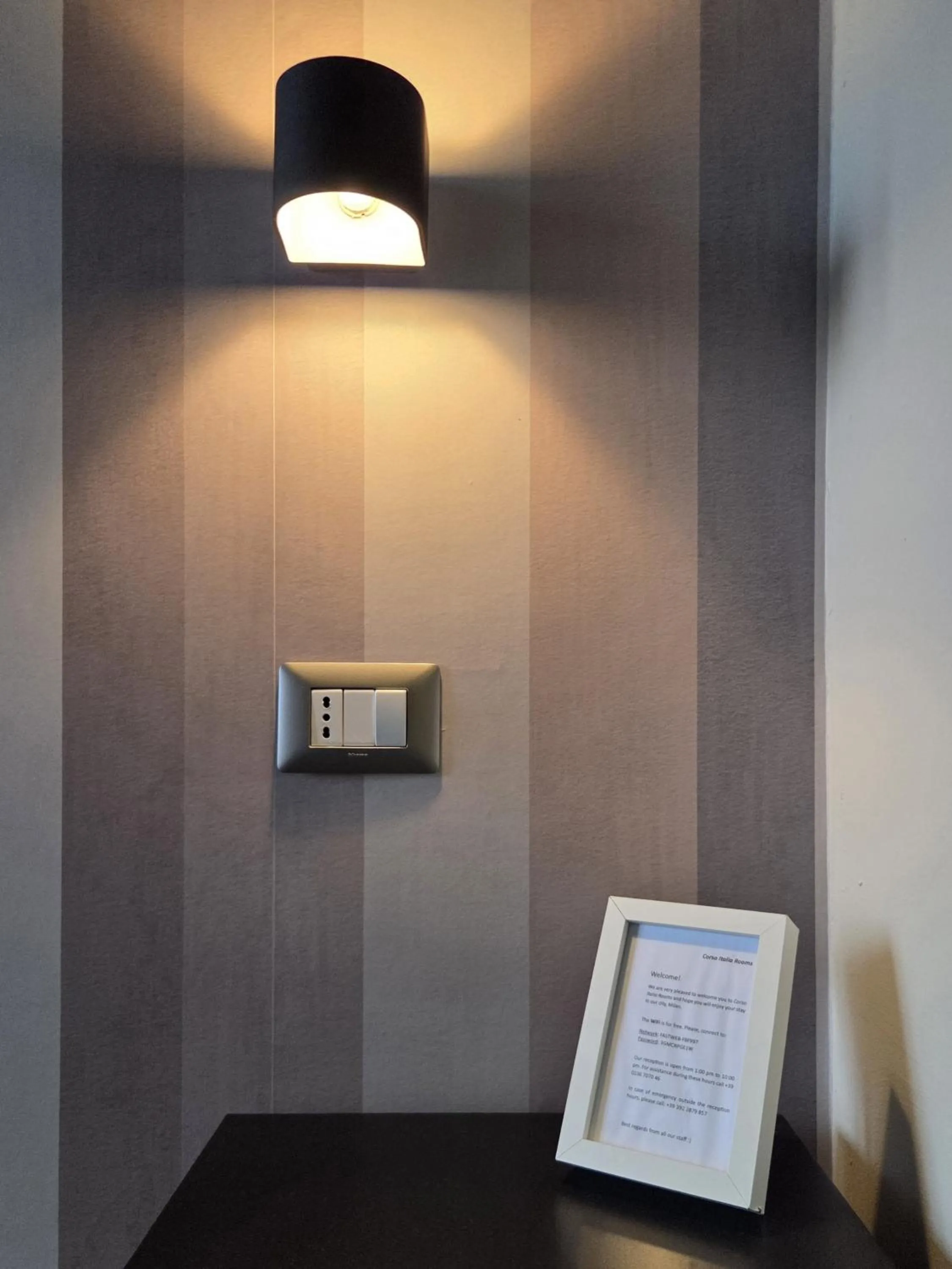 Decorative detail in Corso Italia Rooms