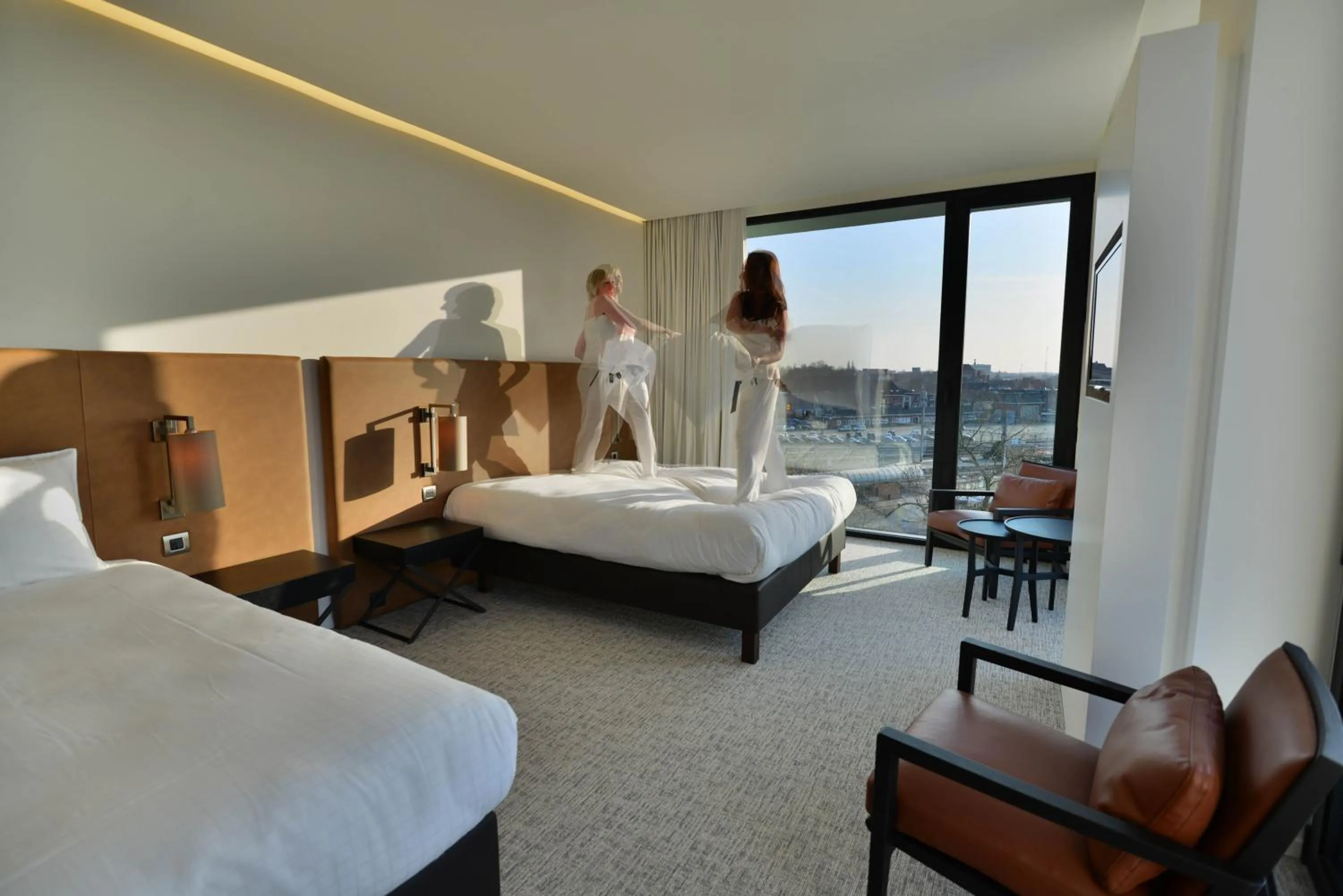 Photo of the whole room, Bed in Parkhotel Kortrijk